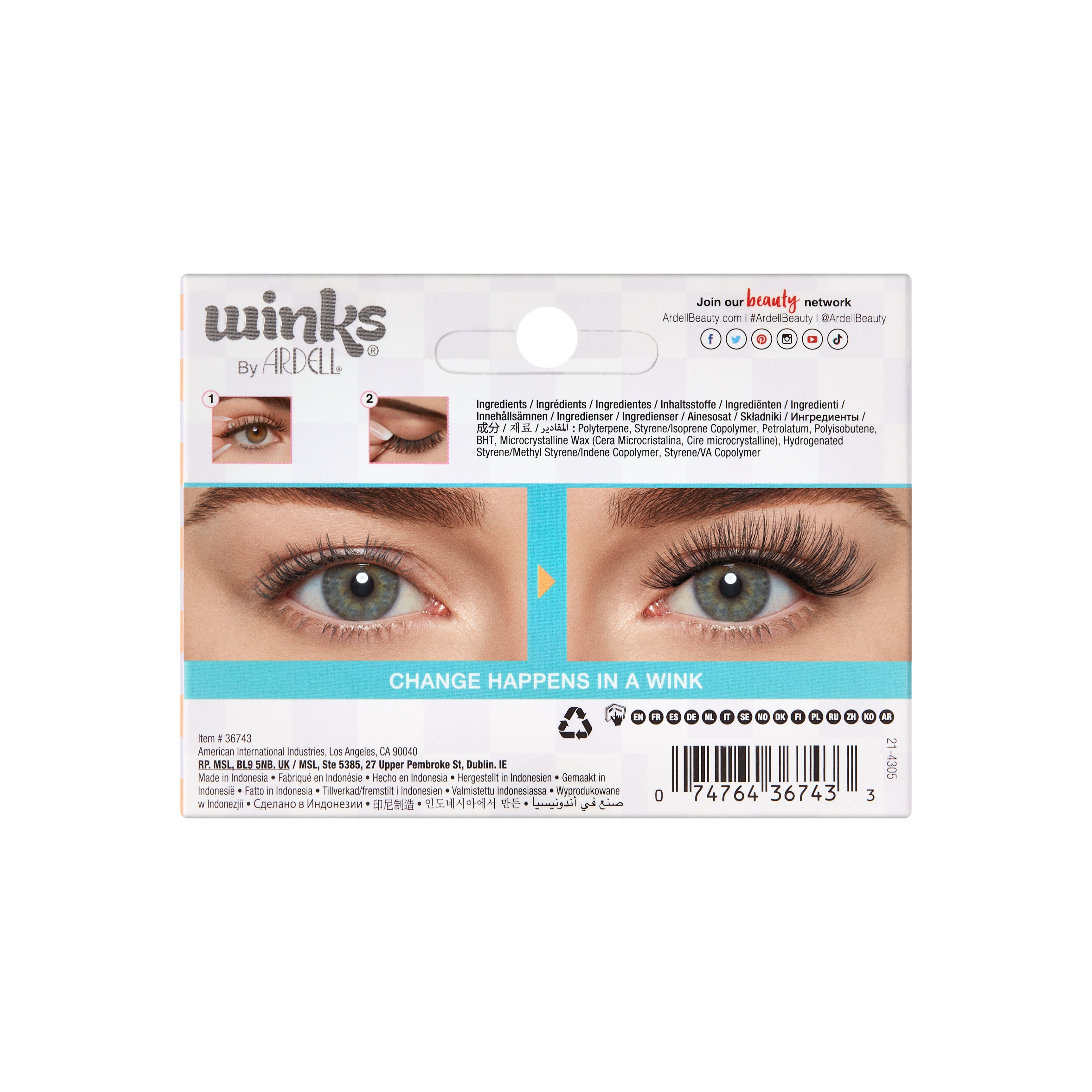 Ardell - Winks Self Adhesive Peace - SalonExpress
