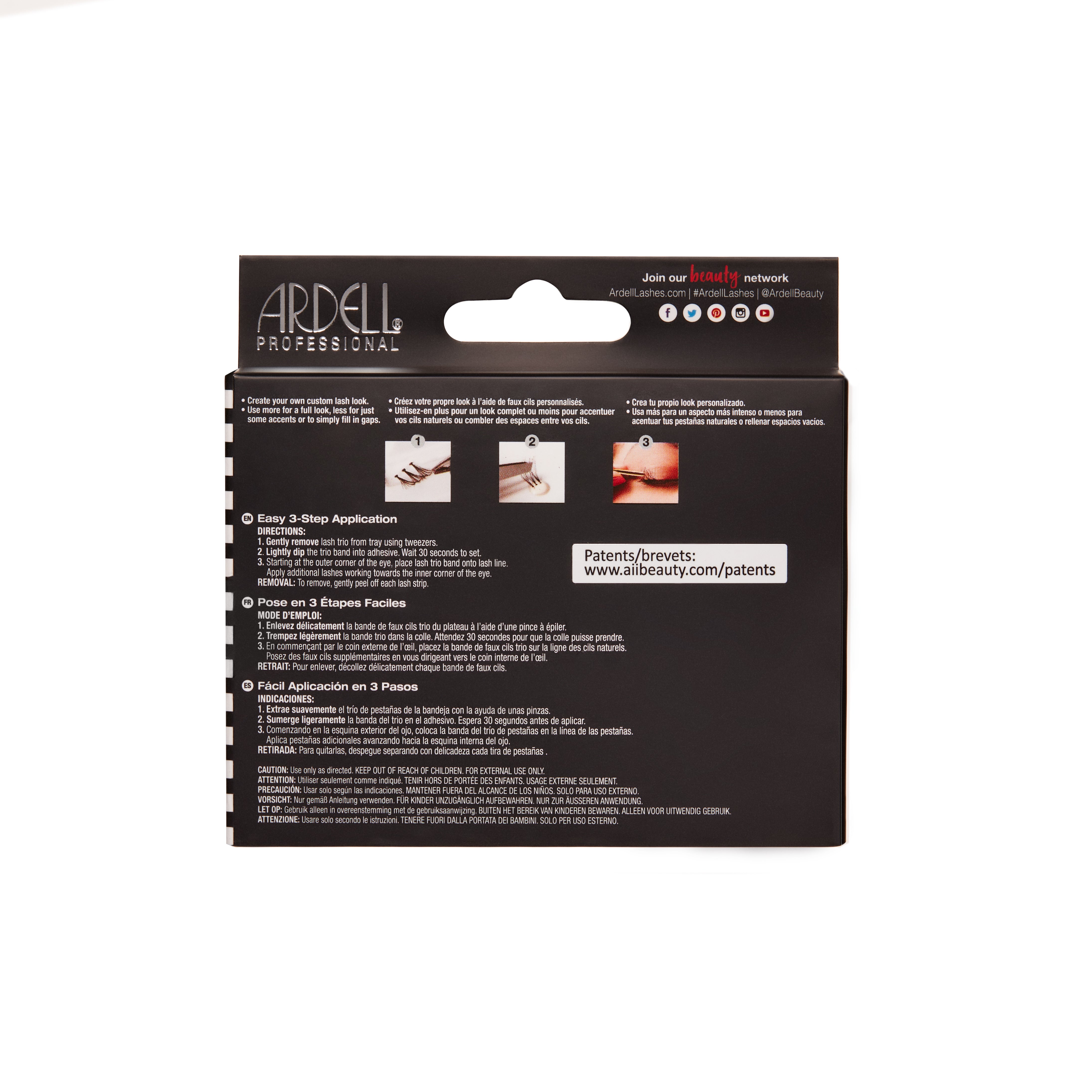 Ardell - Double Up Knotted Flare Trios - Short Black - SalonExpress