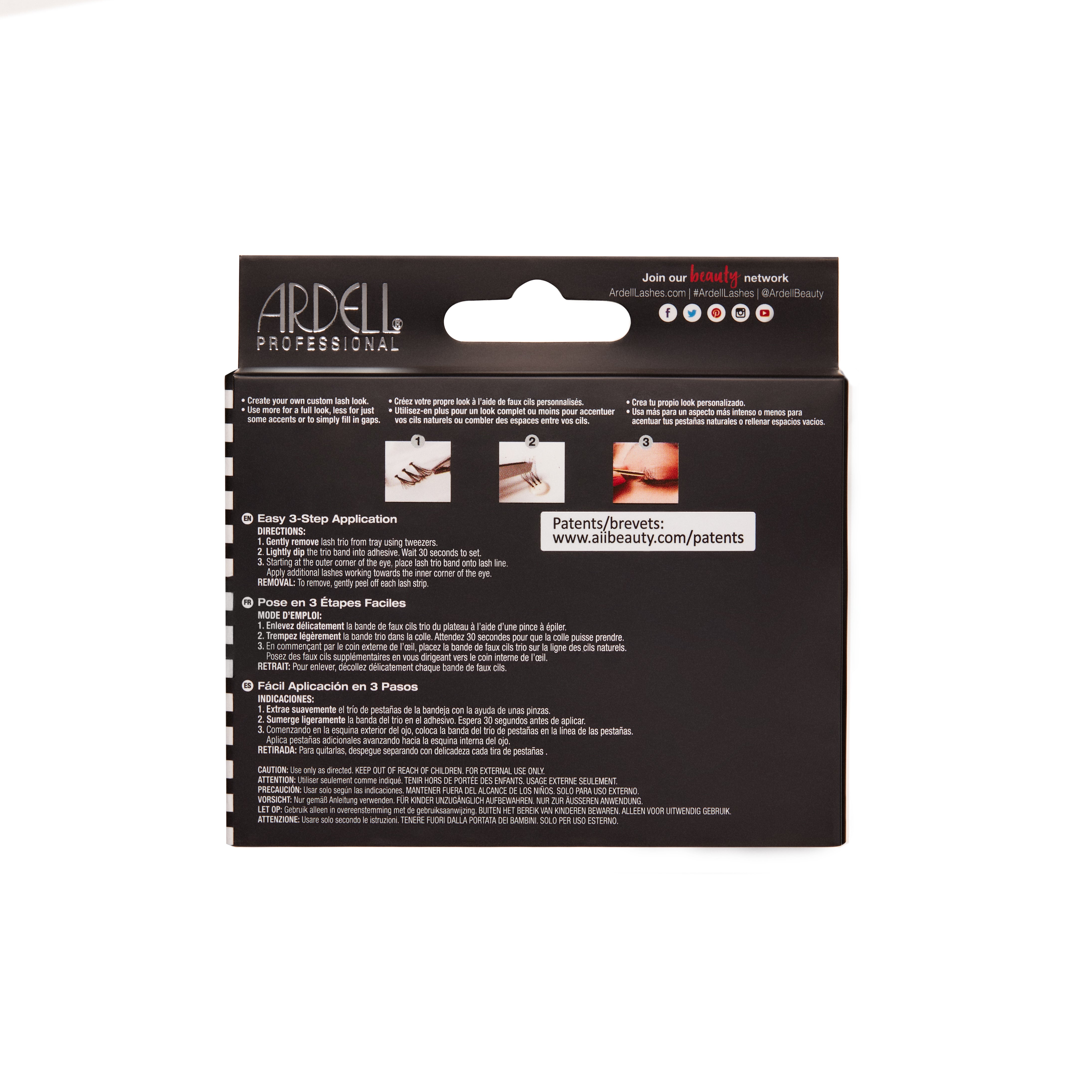 Ardell - Soft Touch Knotted Flare Trios - Medium Black - SalonExpress