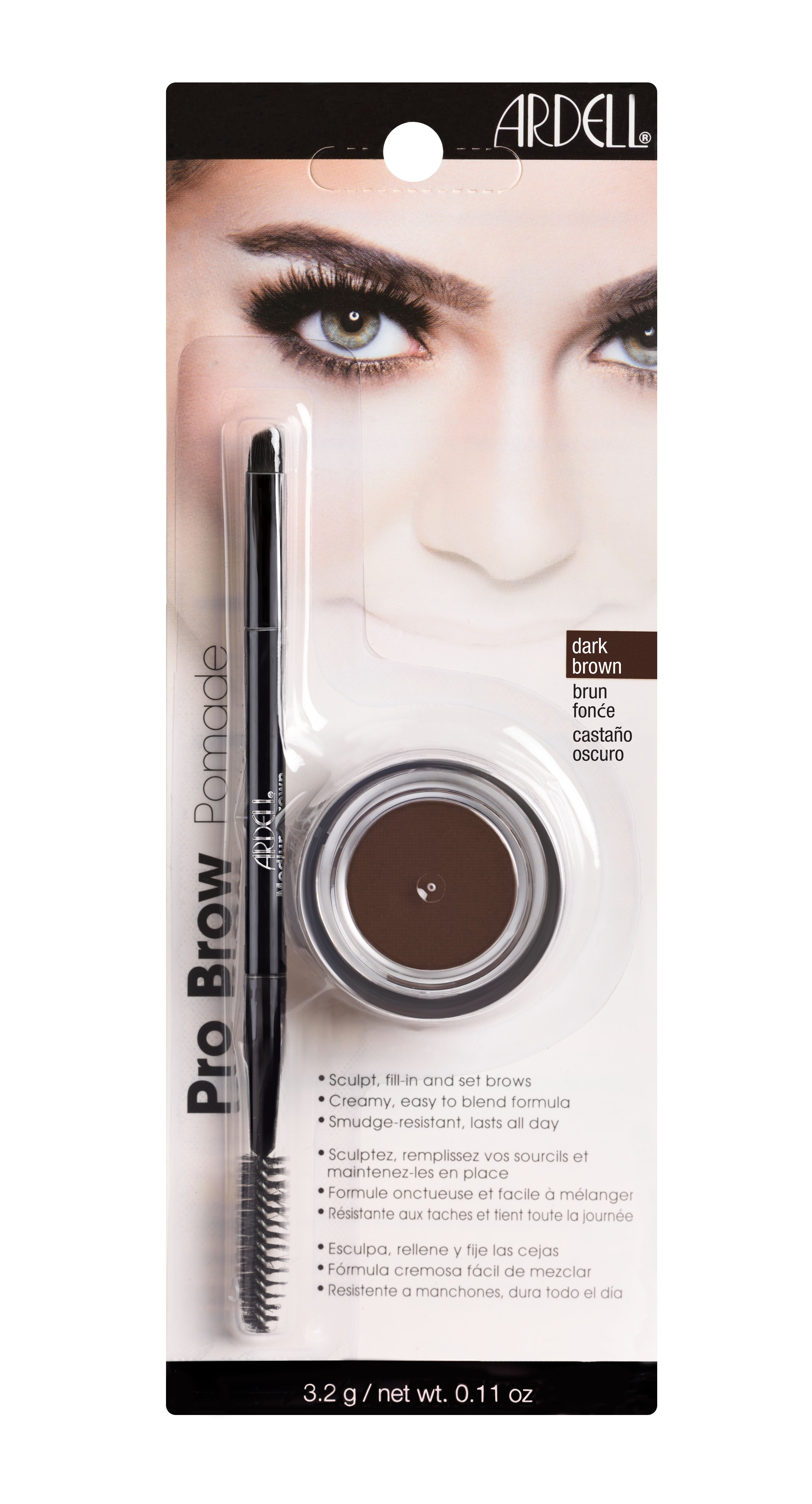 Ardell - Brow Pomade W/ Brush Dark Brown 3.2g - SalonExpress