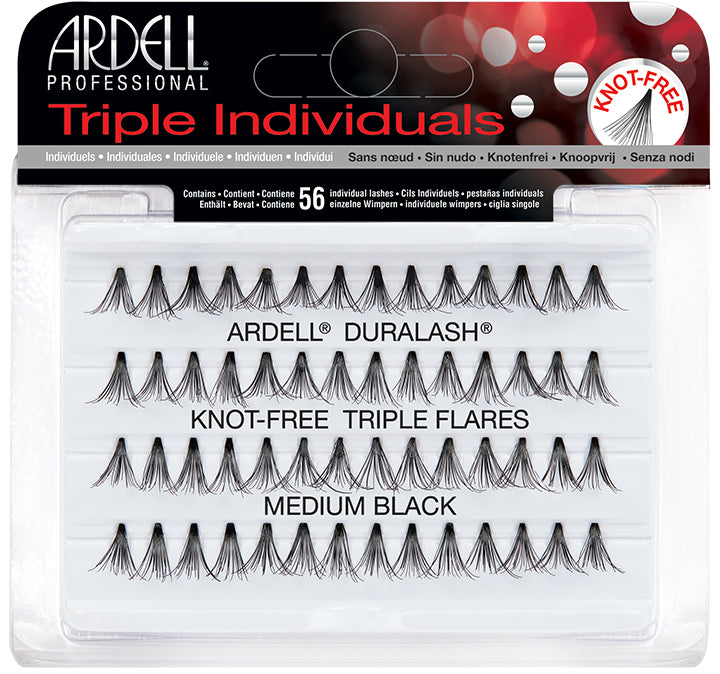 Ardell - Double Up Knotted Flare Trios - Medium Black - SalonExpress
