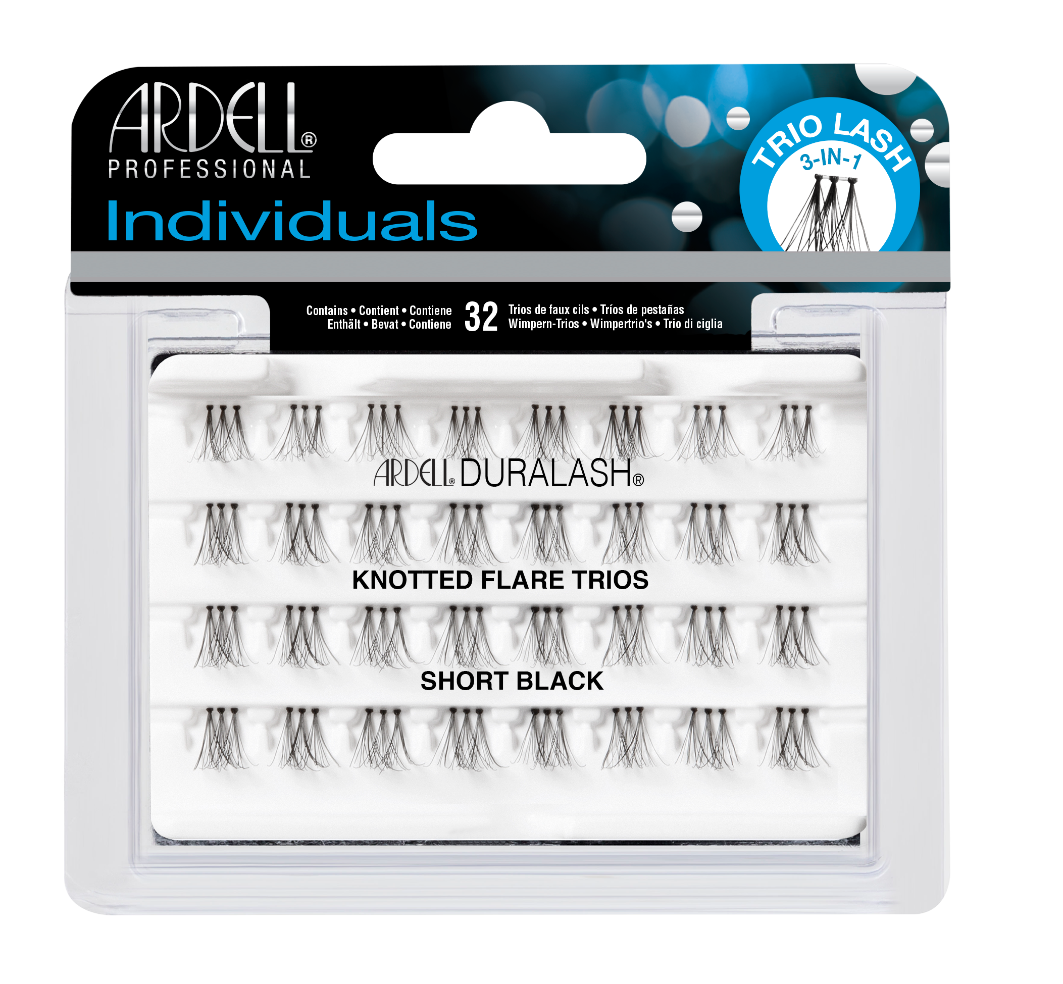 Ardell - Triple Knotted Flare Individuals - Short Black - SalonExpress