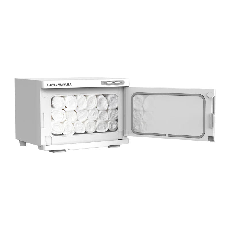 Skinmate Small W hite Hot Towel Cabinet 6062/ 8L - SalonExpress