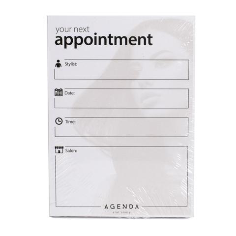 Appointment cards hair beige/white pk100 - stationary - SalonExpress