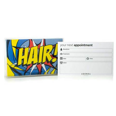 Appointment Cards pop art hair pk100 - Stationary - SalonExpress
