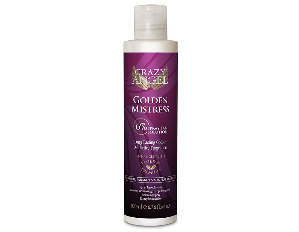 Crazy Angel Golden Mistress Salon Spray (6% DHA) Try me Size 200ml - Spray Tan Liquids - SalonExpress