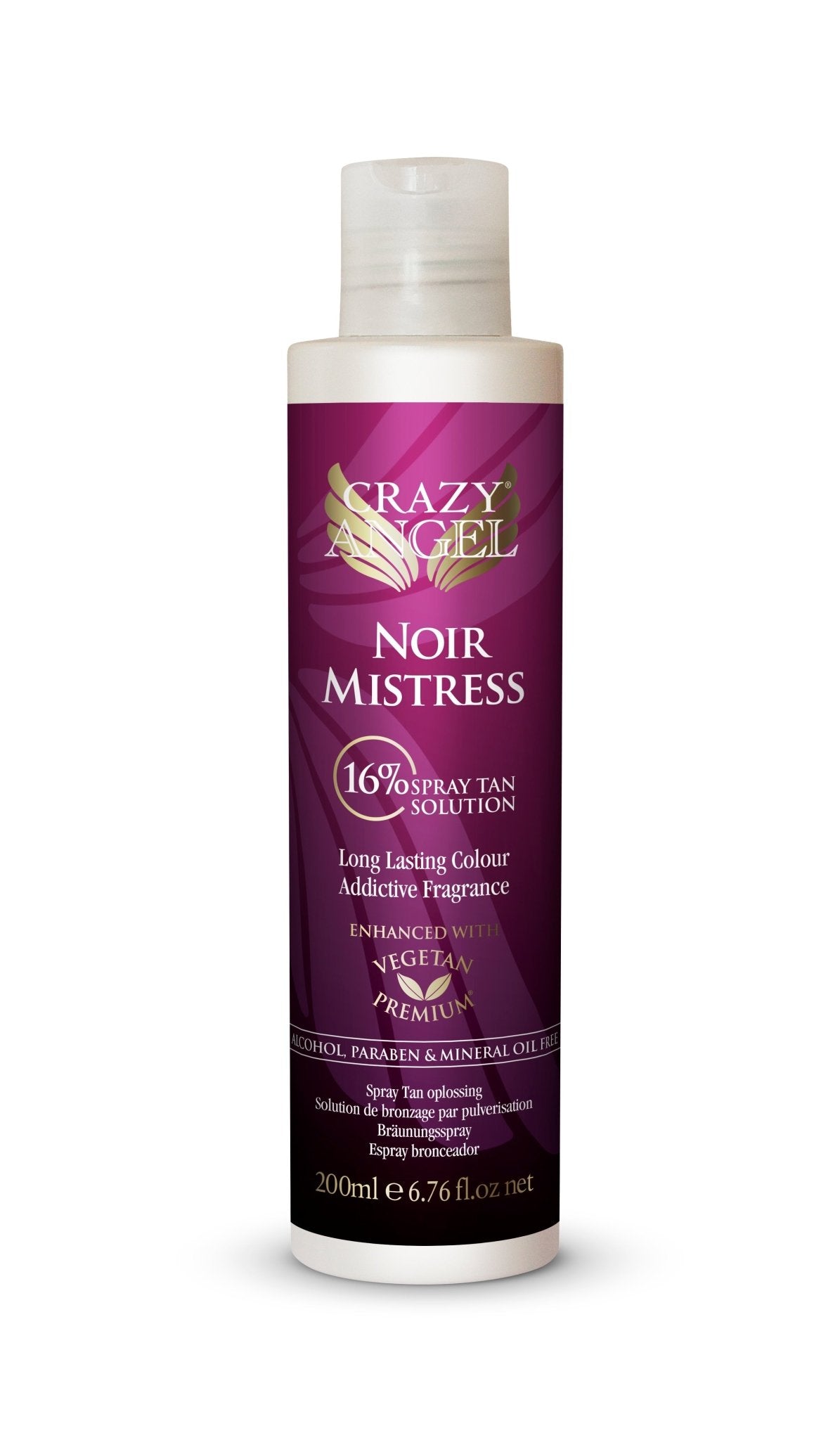 Crazy Angel Noir Mistress Salon Spray (16% DHA) 200ml - Spray Tan Liquids - SalonExpress