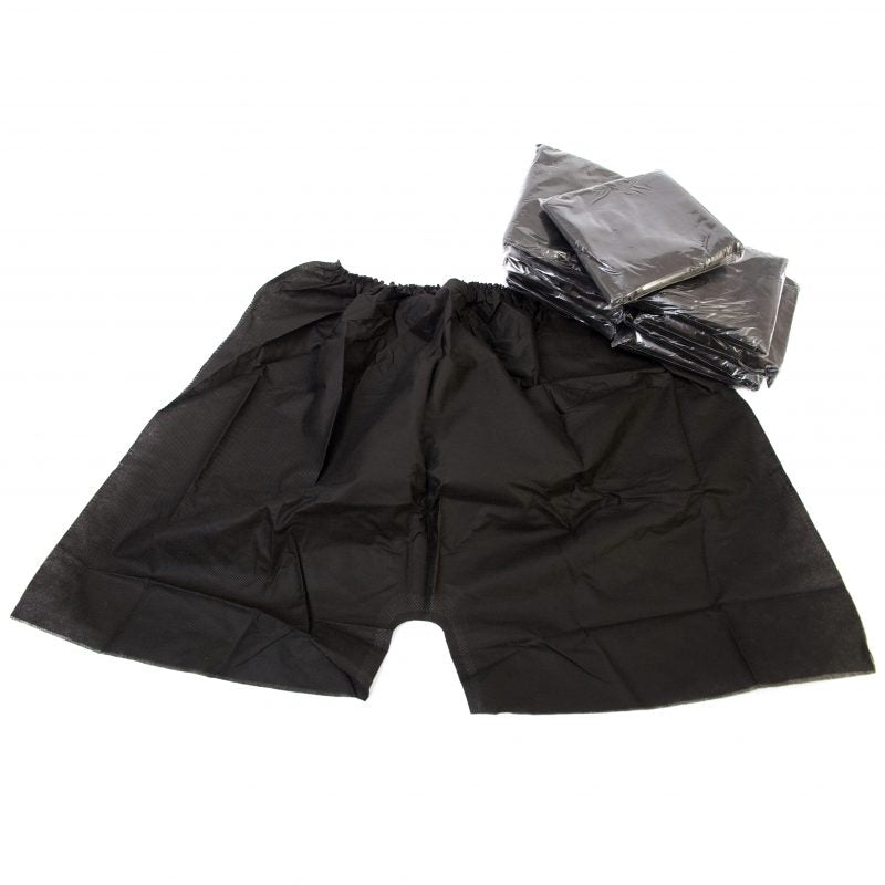 Disposable Boxer Shorts (Black) x30 - Client Disposables - SalonExpress