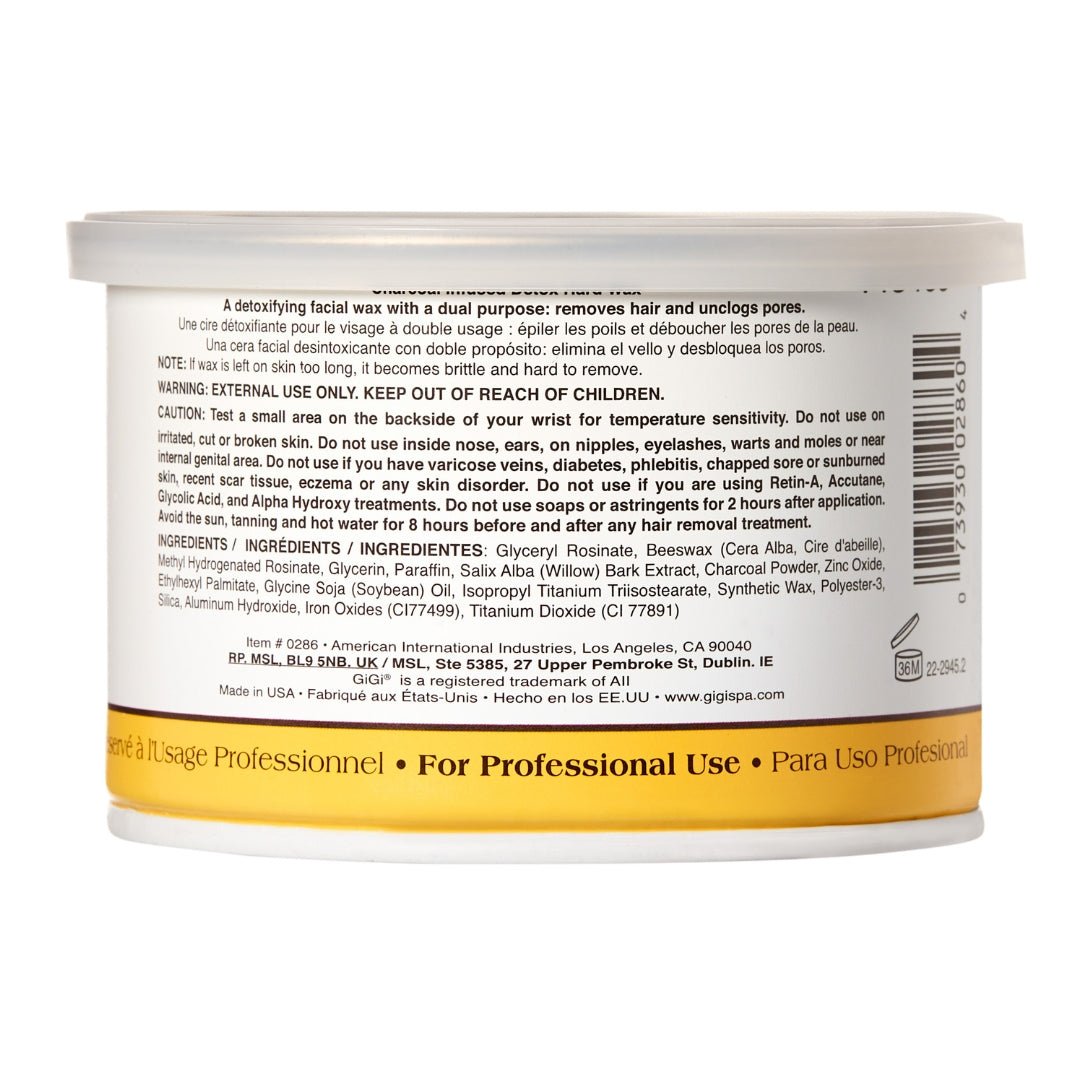GiGi Charcoal Infused Detox Hard Wax - Strip Waxing - SalonExpress