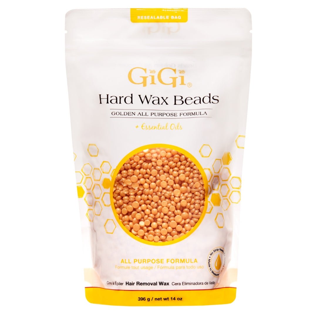GiGi Hard Wax Beads Golden All Purpose Formula - Stripless Hot Waxing - SalonExpress