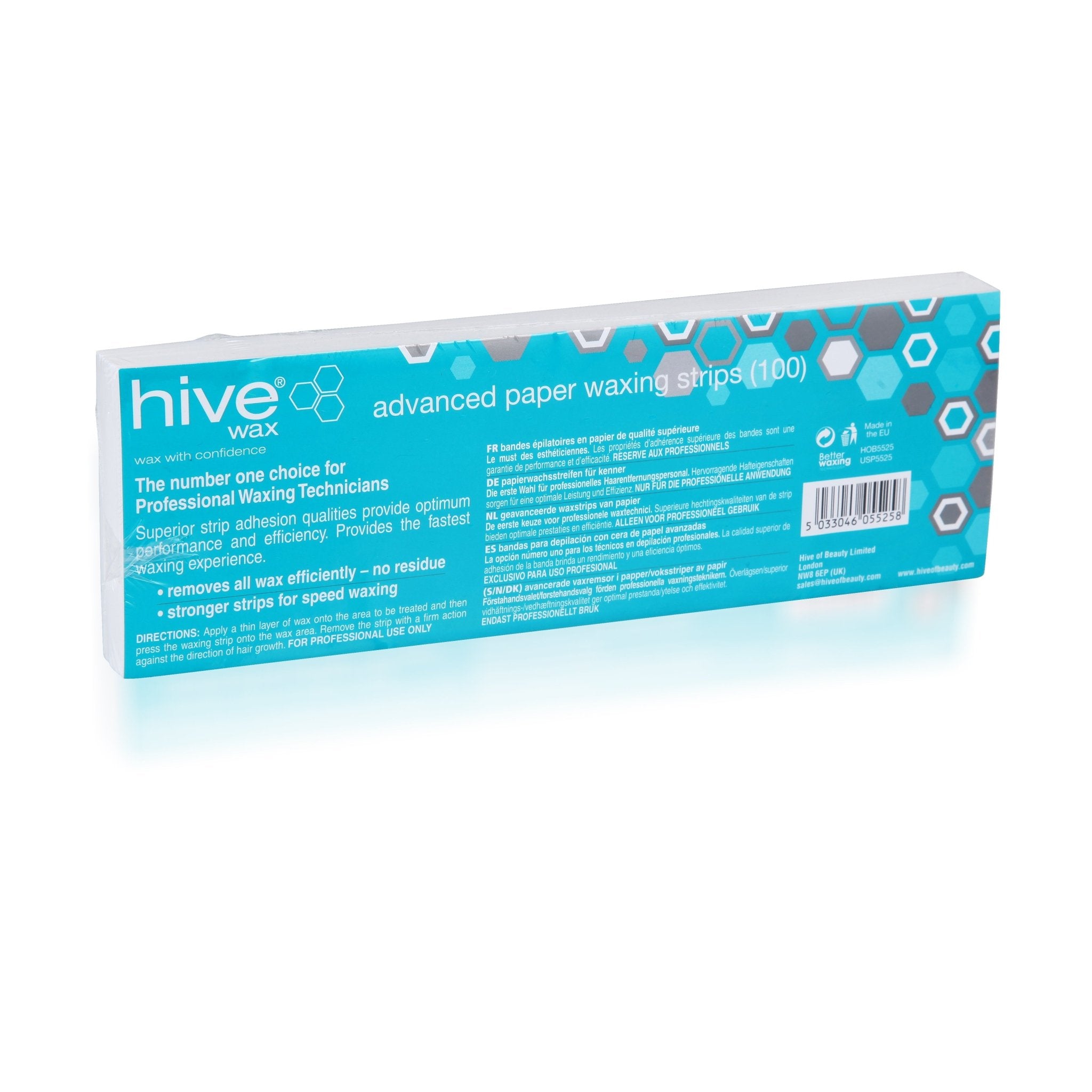 Hive Advanced Paper Waxing Strips - Pack of 100 - Strips & Spatulas - SalonExpress