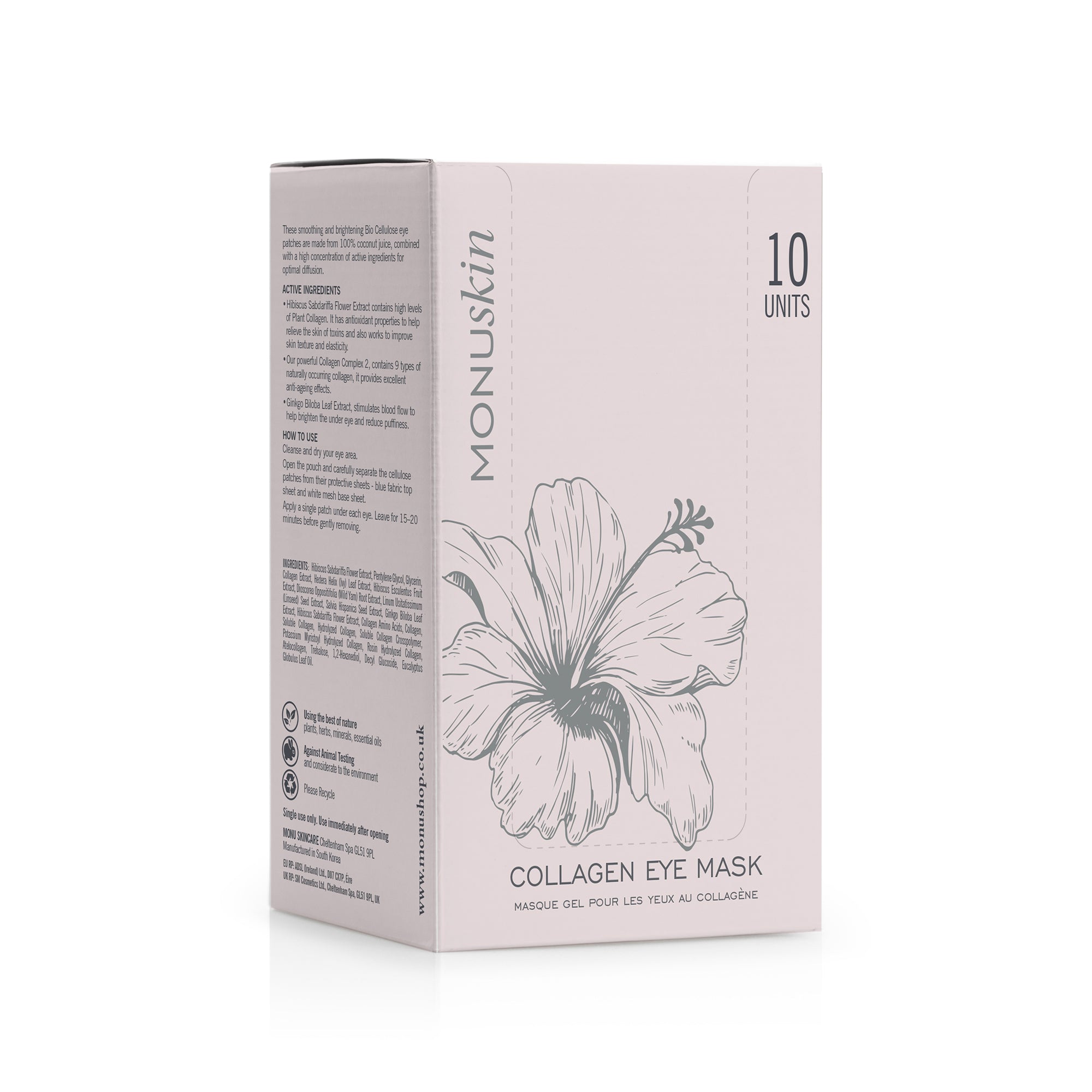 Monu Collagen Sheet Eye Mask 2 x 5ml Box of 10