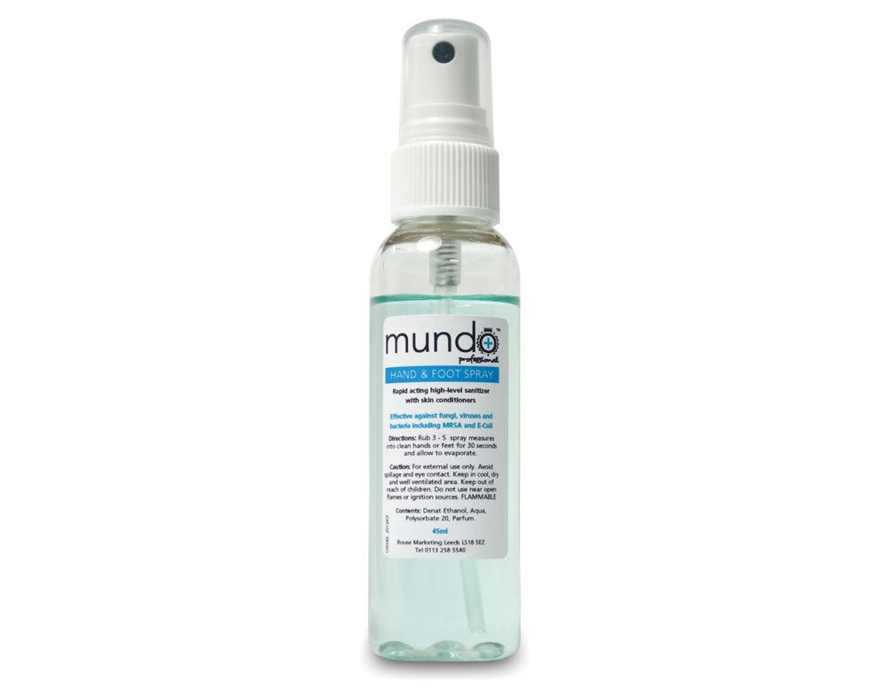 Mundo Sanitising Hand & Foot Spray 60ml Pack of 10 - Salon Hygiene - SalonExpress