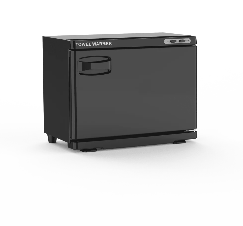 Skinmate Large Black Hot TRowel Cabinet 24L - SalonExpress