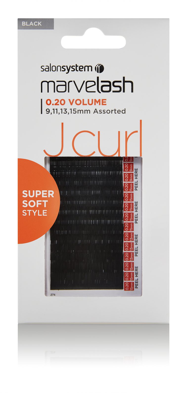 Salon System MarvelashJ Curl 0.20 Volume, Assorted