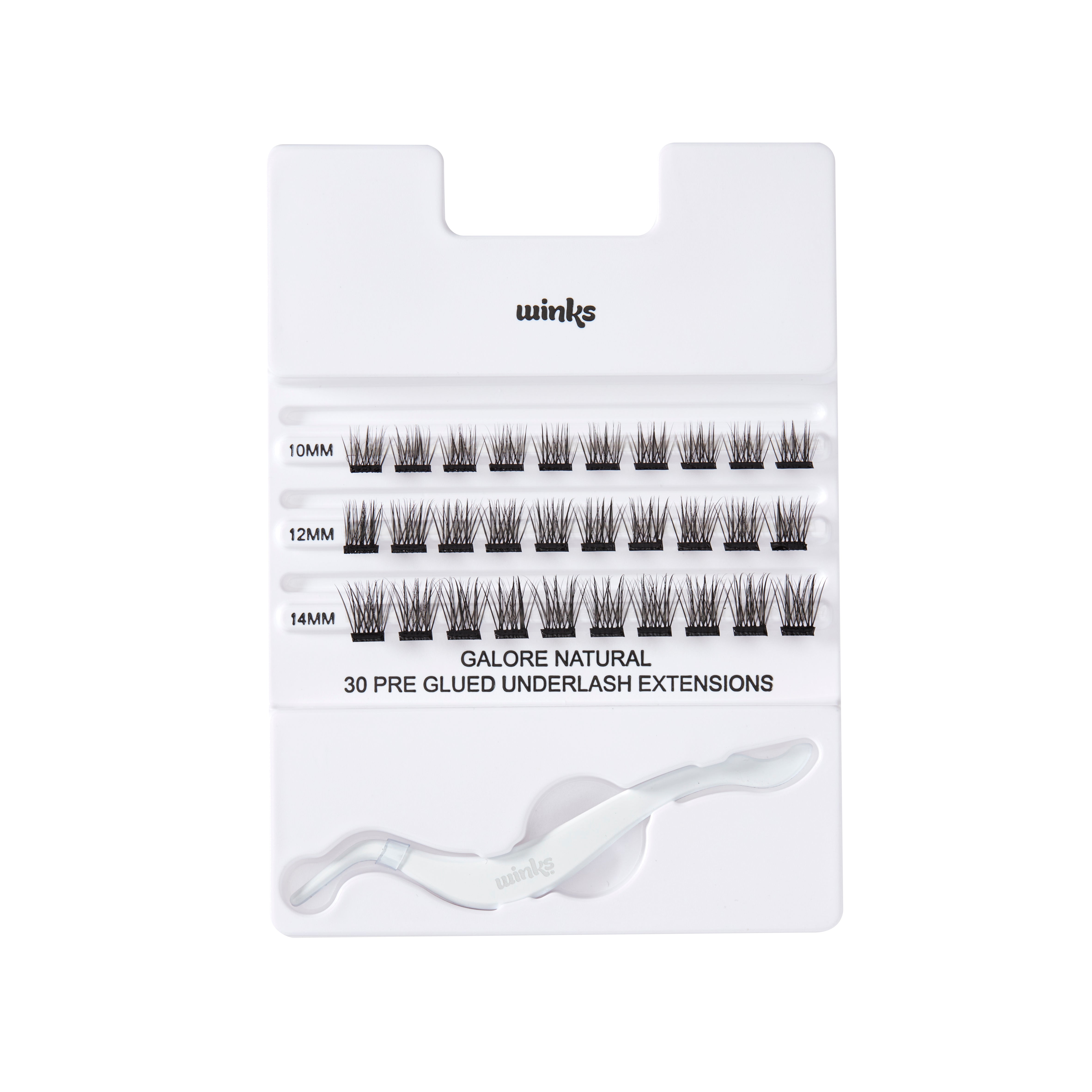 Ardell - Winks Press On Underlash Extensions 30 pc Clusters + Applicator Natural - SalonExpress