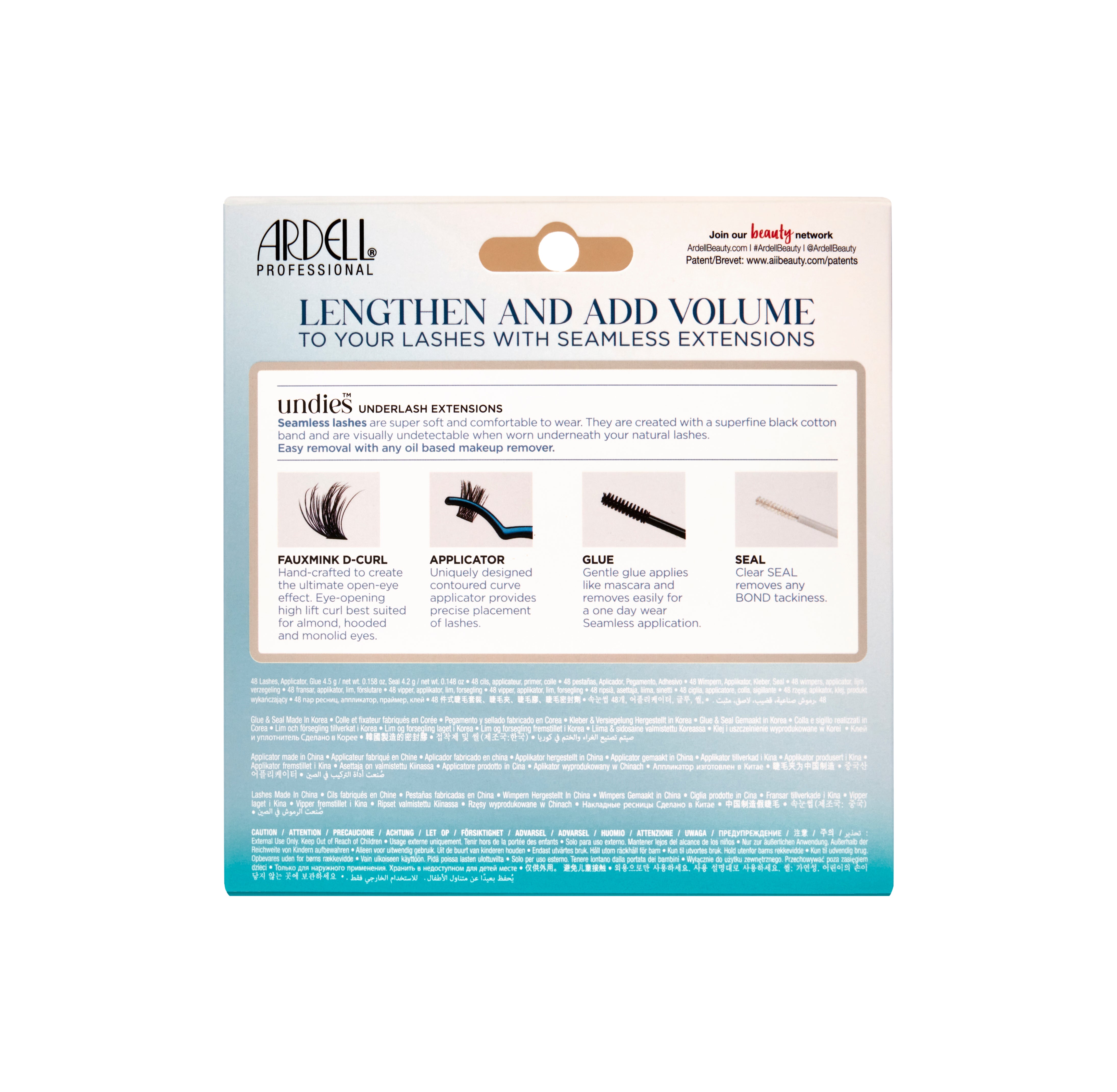 Ardell - Seamless Underlash Extensions D Curl + 1 Day Clear Glue & Seal - SalonExpress