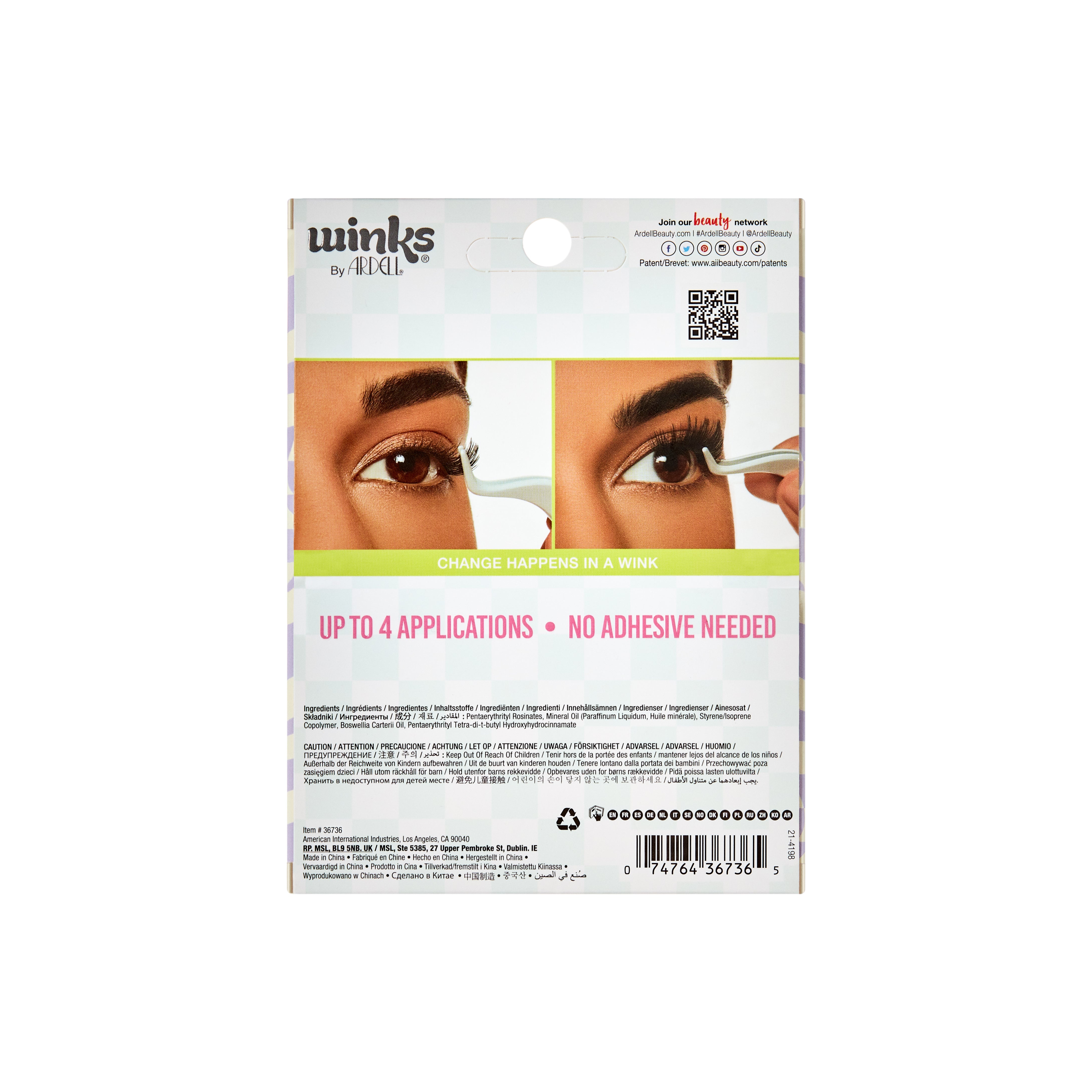 Ardell - Winks Press On Underlash Extensions 30 pc Clusters + Applicator Volume - SalonExpress