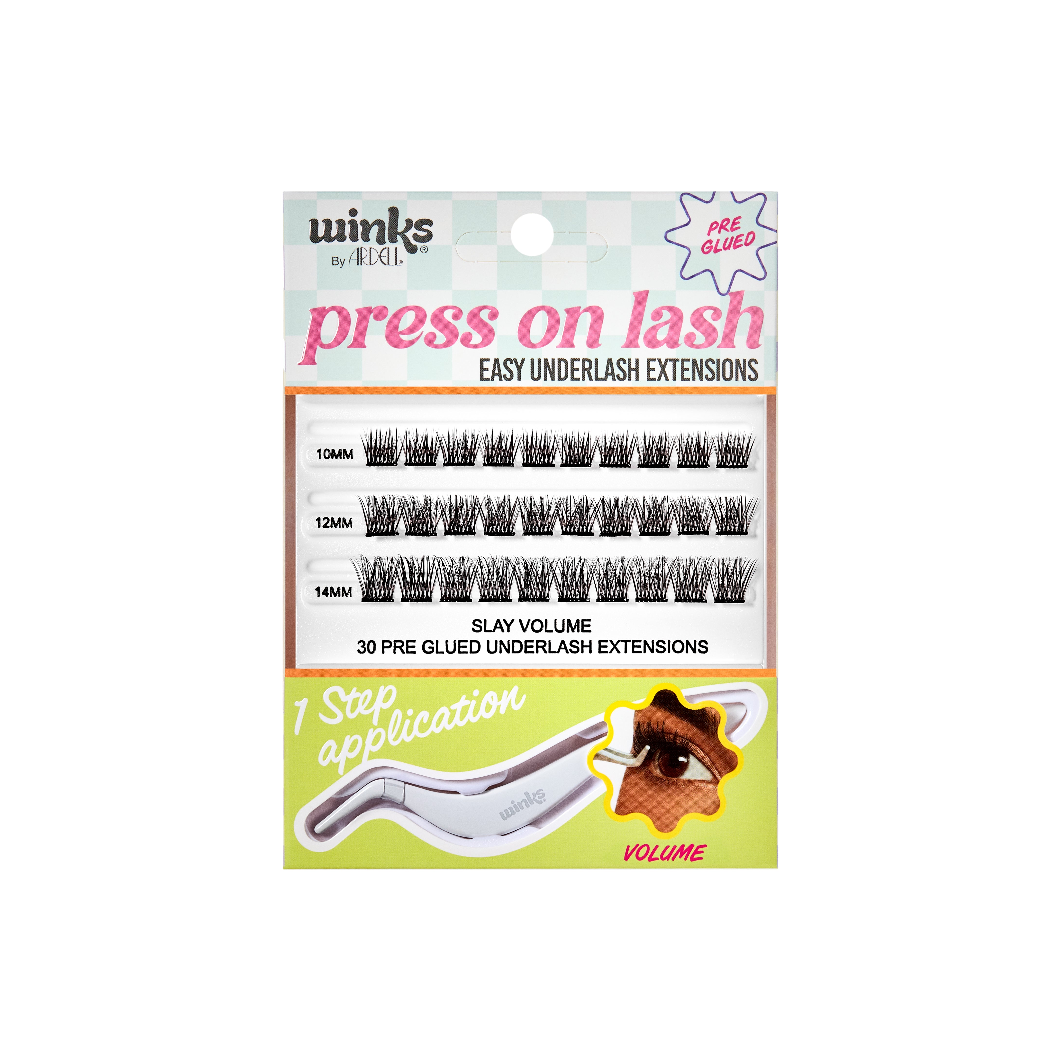 Ardell - Winks Press On Underlash Extensions 30 pc Clusters + Applicator Volume - SalonExpress