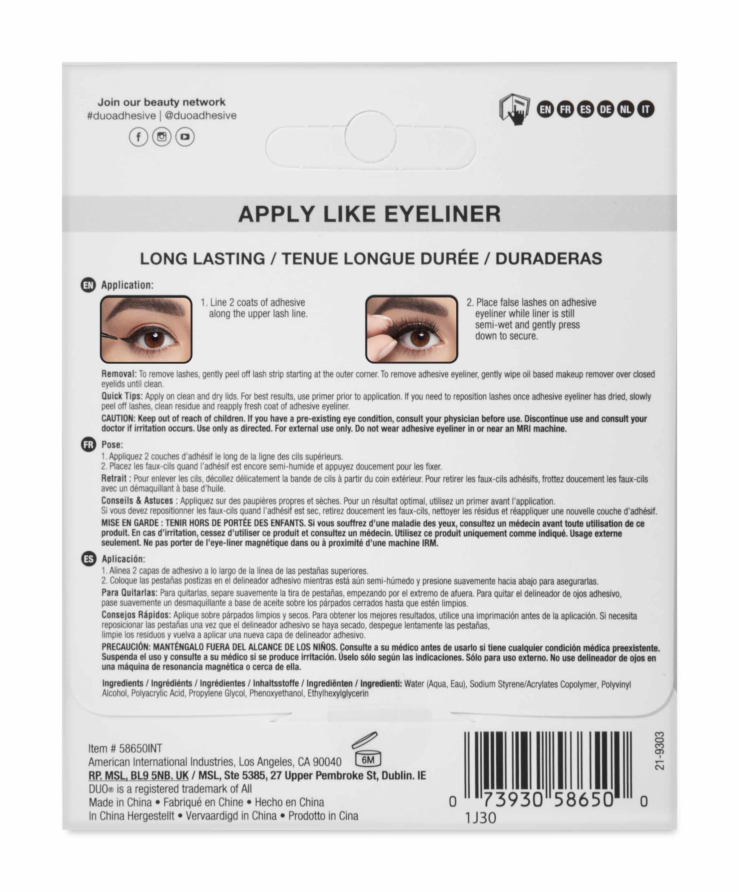 DUO Lash It Line It Adhesive Eyeliner - Clear 5.3ml - SalonExpress