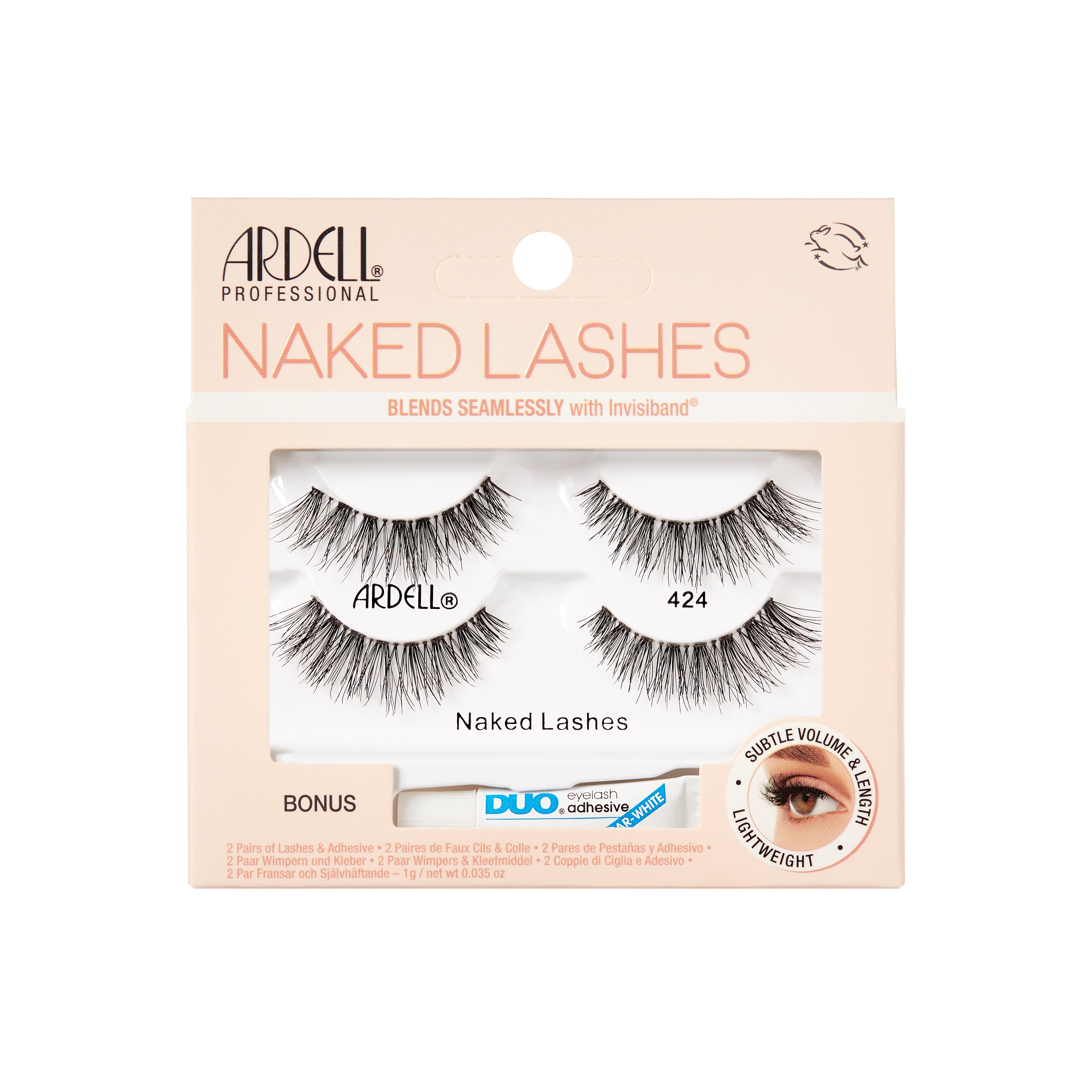 Ardell - Twin Pack + 1 Gram Duo Pipette Naked Lashes - 424 - SalonExpress