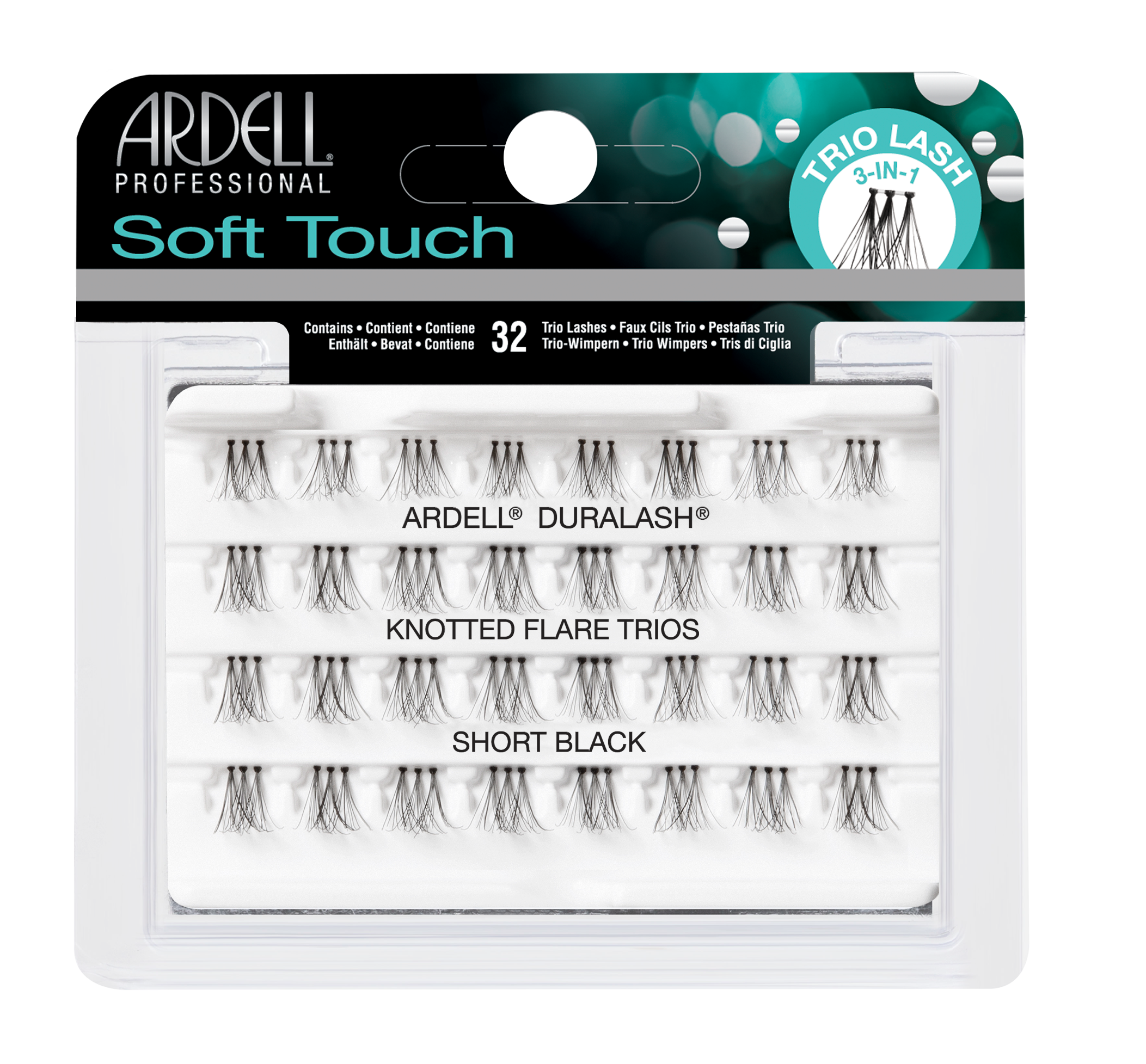 Ardell - Soft Touch Knotted Flare Trios - Short Black - SalonExpress