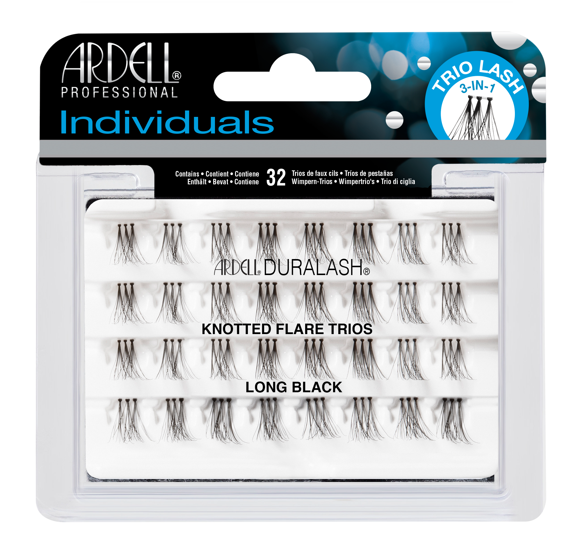 Ardell - Triple Knotted Flare Individuals - Long Black - SalonExpress