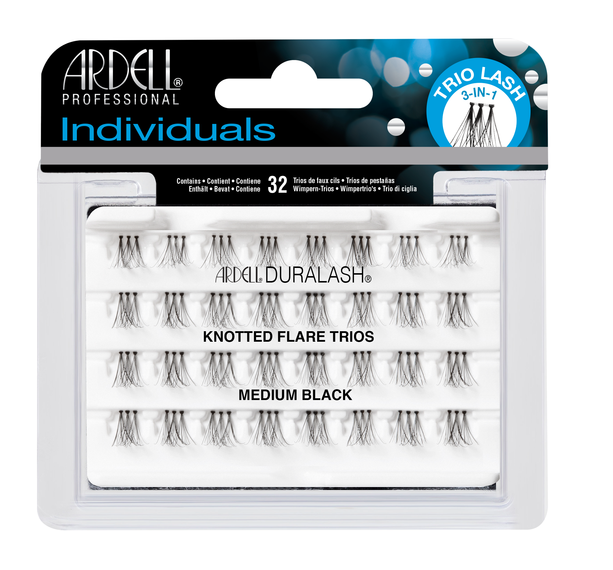 Ardell - Triple Knotted Flare Individuals - Medium Black - SalonExpress