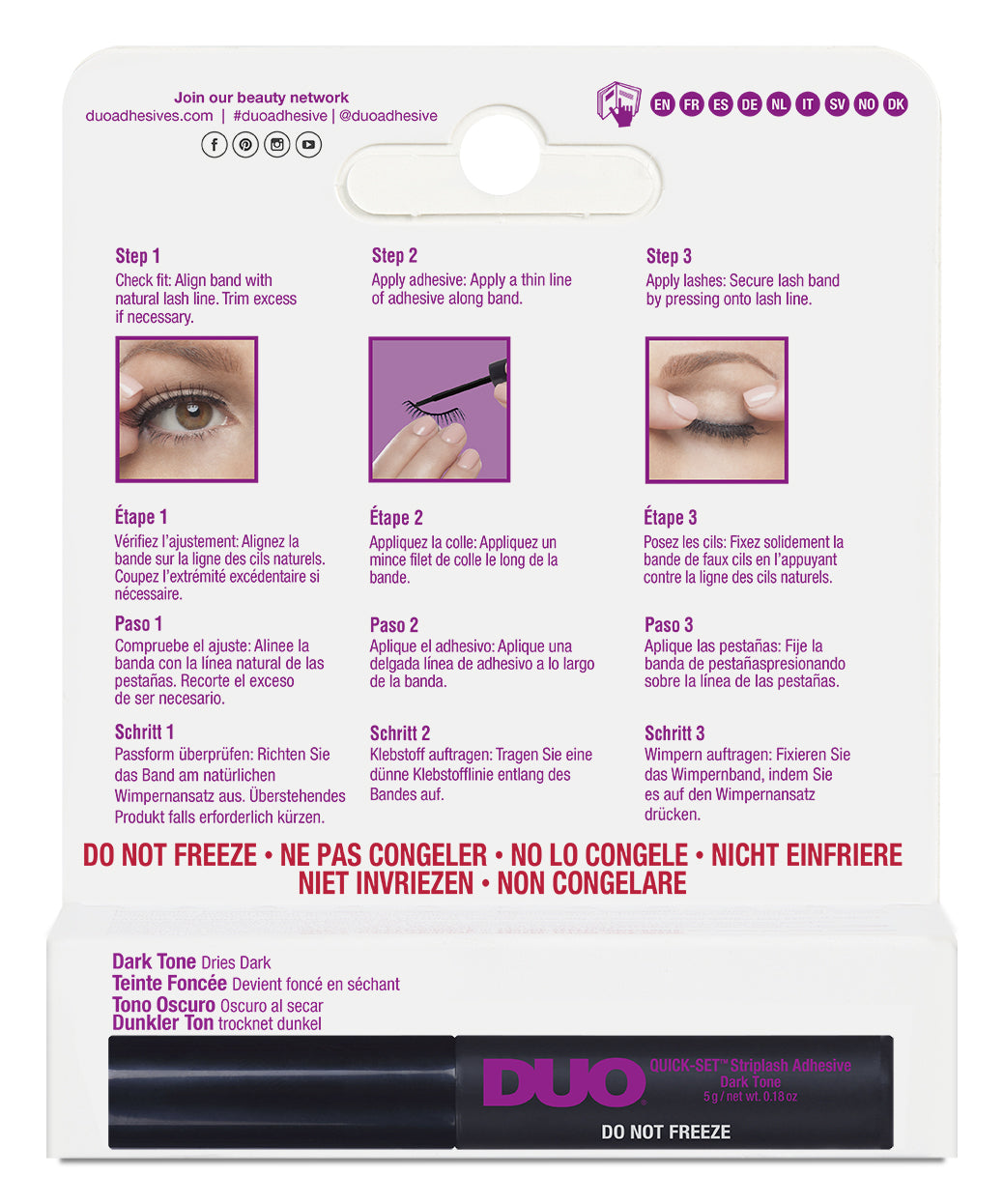 DUO Quick Set Lash Adhesive Dark 5.3ml - SalonExpress