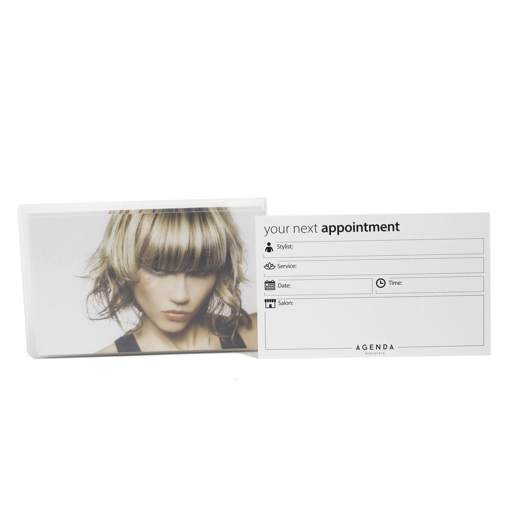 Appoinment card hair Blonde pk 100 - Stationary - SalonExpress