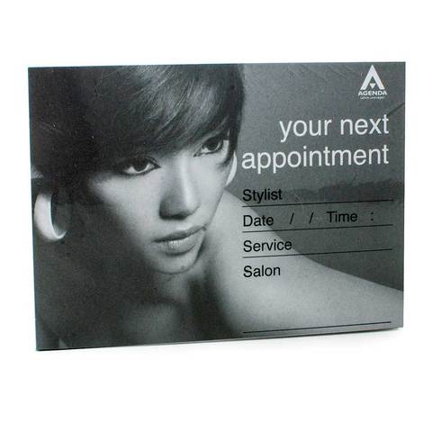 Appointment card duo tone girl pk100 - Stationary - SalonExpress