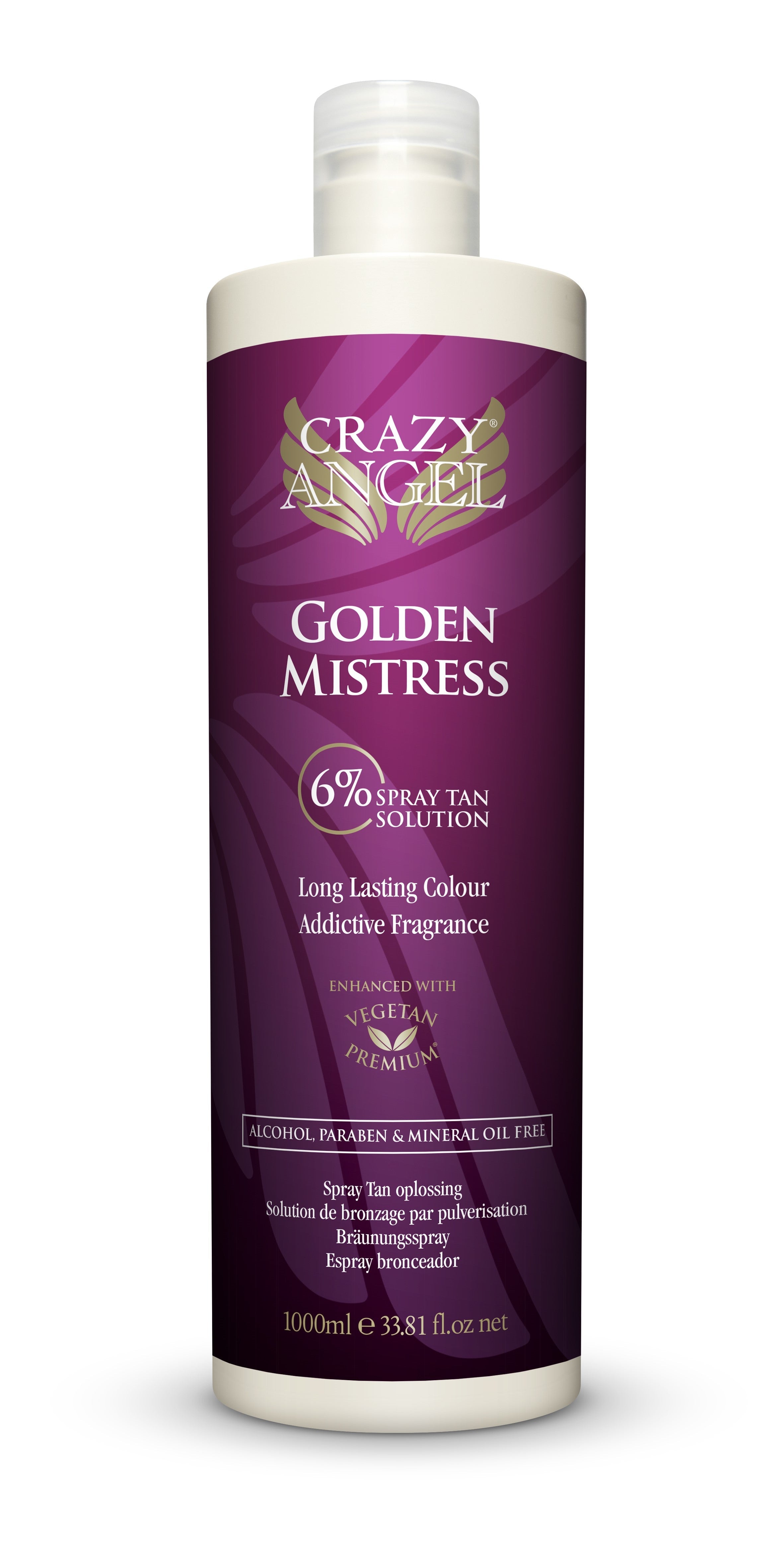 Crazy Angel Golden Mistress Salon Spray (6% DHA) 1 Litre