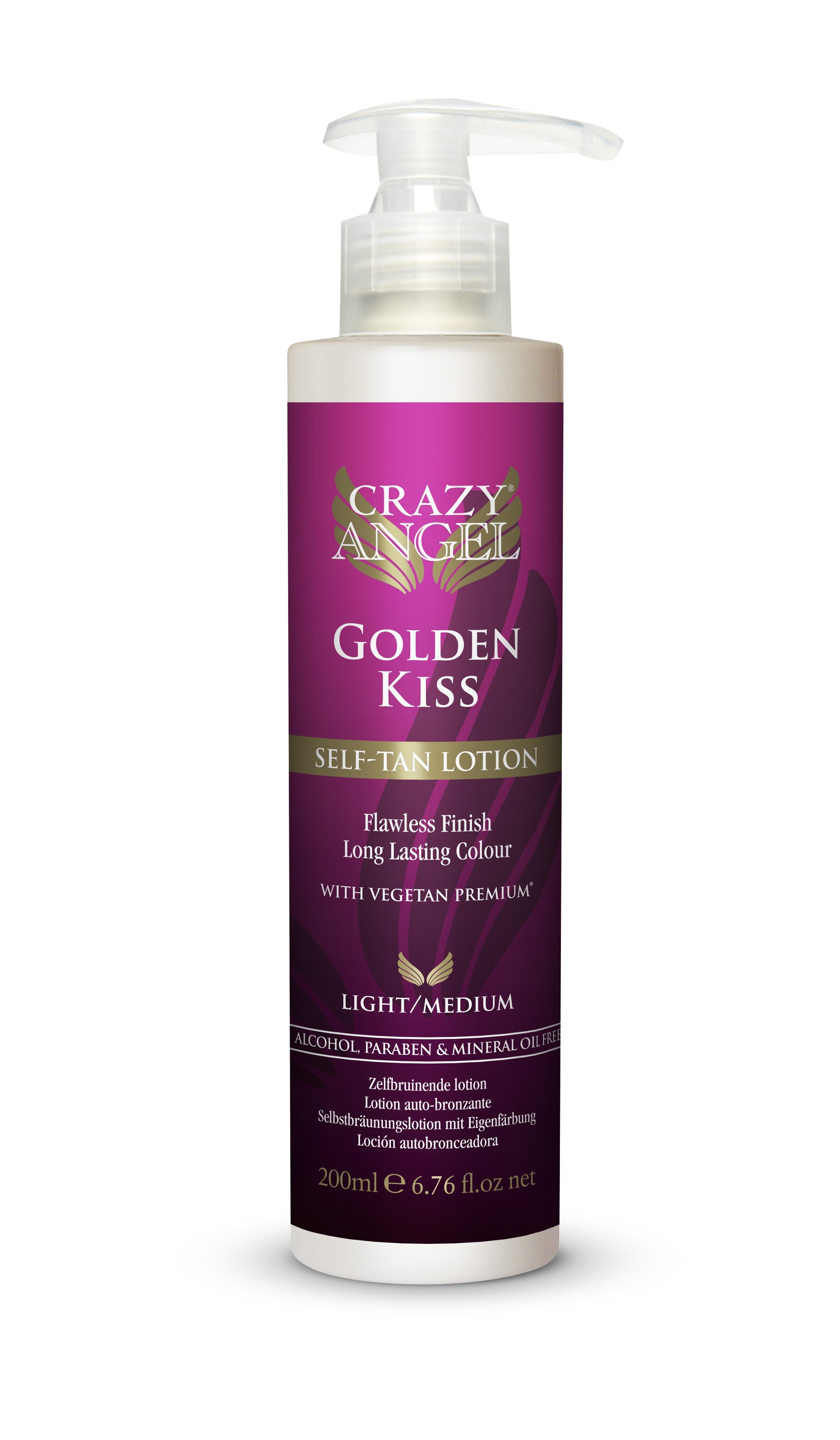 Crazy Angel Golden Kiss (5% DHA) Tanning Lotion 200ml