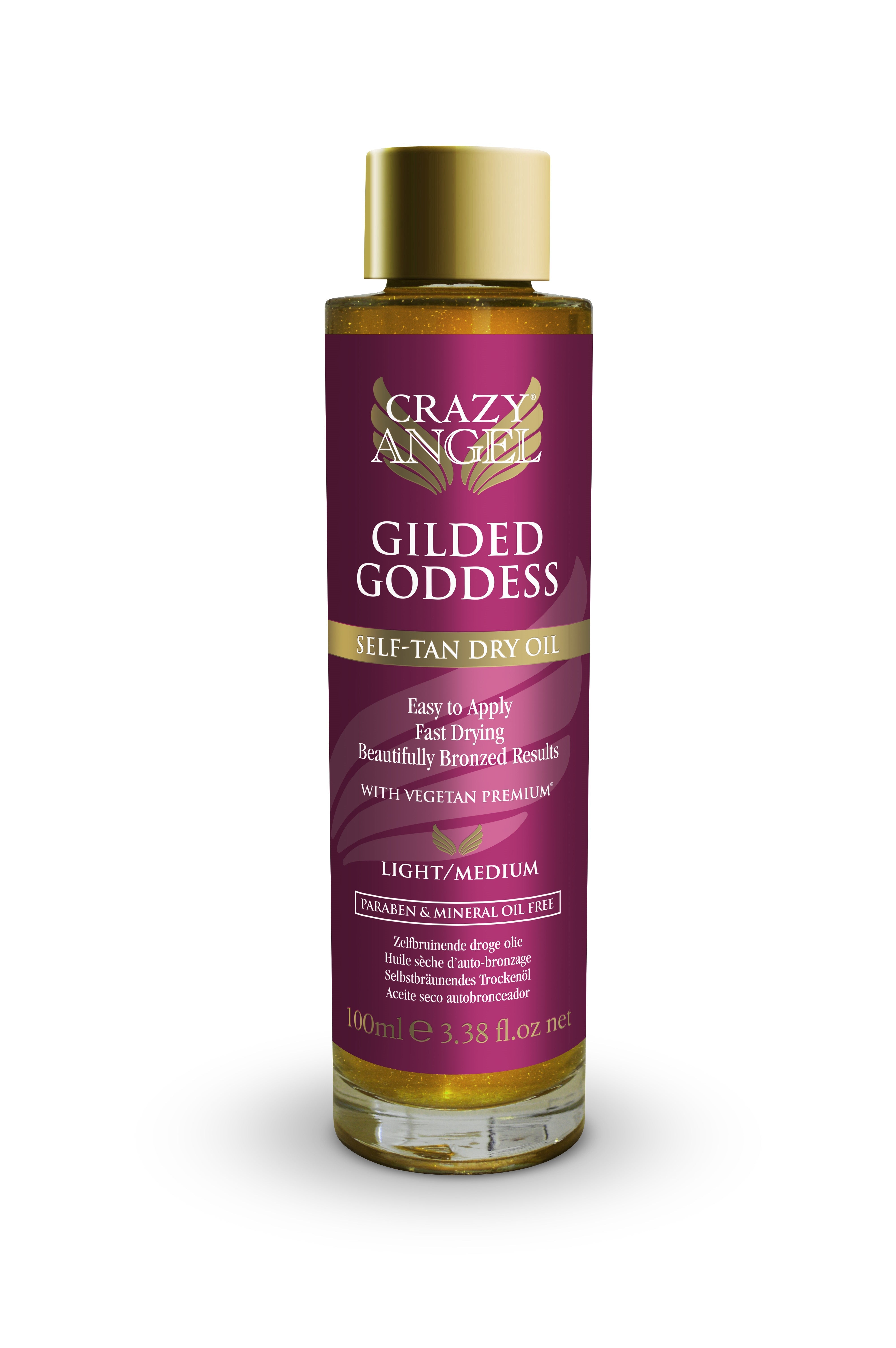 Crazy Angel Gilded Goddess Self-Tan Dry Oil 100ml