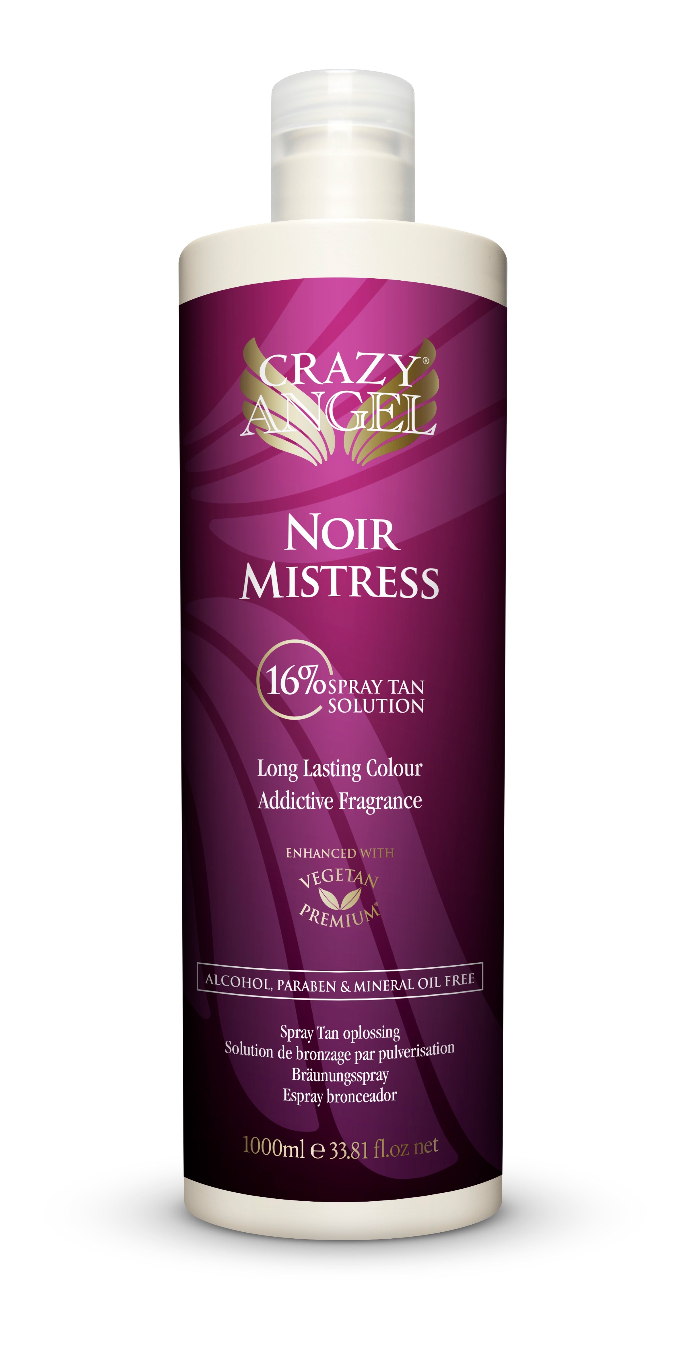 Crazy Angel Noir Mistress Salon Spray (16% DHA) 1 Litre