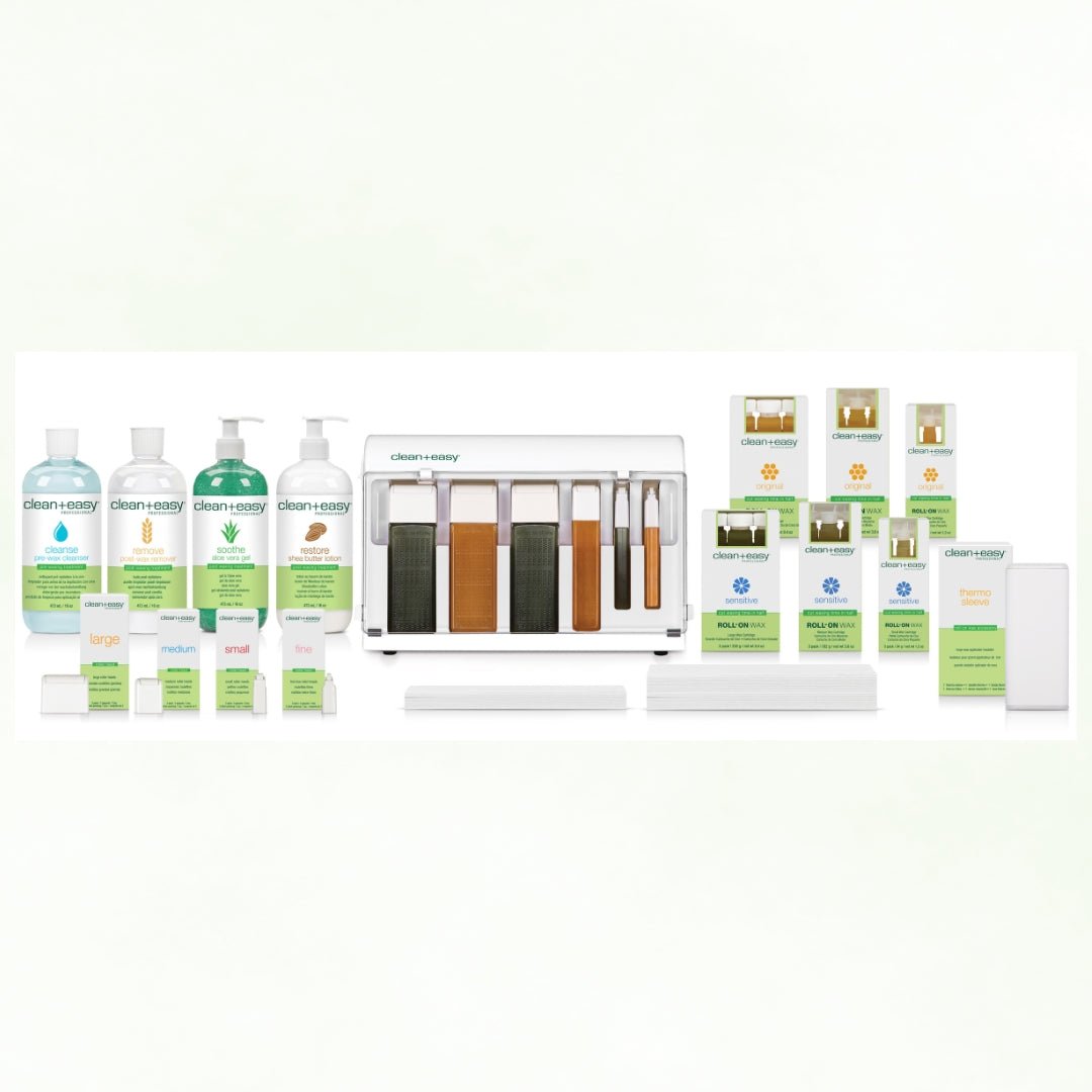 Clean+Easy Full Service Waxing Spa Kit - Roller Waxing - SalonExpress