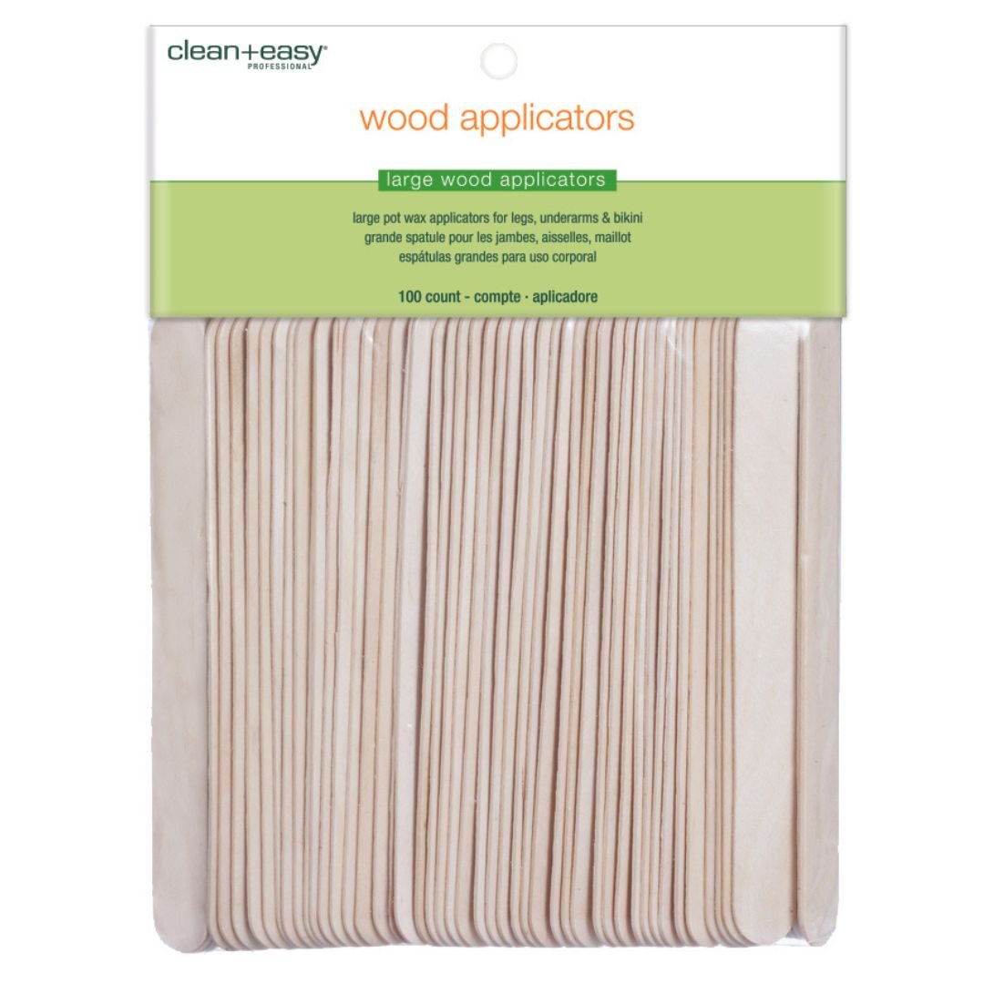 Clean+Easy Wood Spatulas Large 100 Pack - Strips & Spatulas - SalonExpress