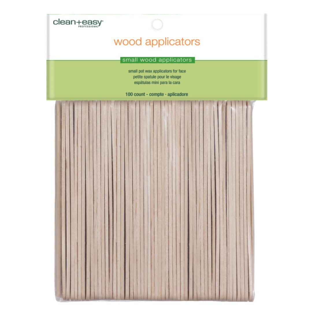 Clean+Easy Wood Spatulas Small 100 Pack - Strips & Spatulas - SalonExpress
