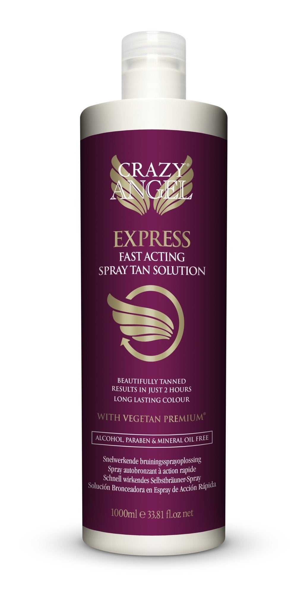 Crazy Angel Express Fast Acting Salon Spray 1 Litre - Spray Tan Liquids - SalonExpress