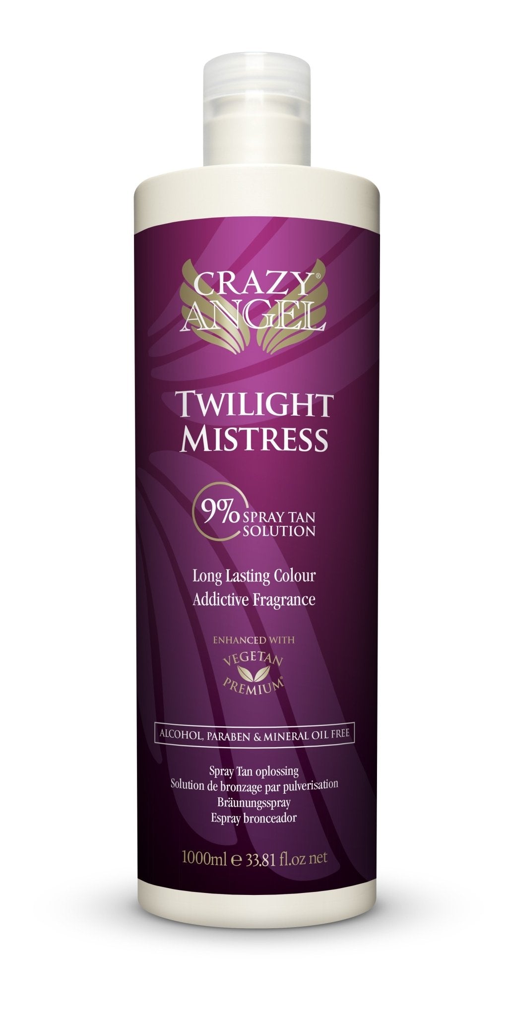 Crazy Angel Twilight Mistress Salon Spray (9% DHA) 1 Litre - Spray Tan Liquids - SalonExpress
