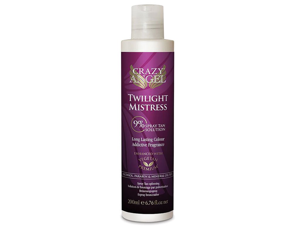 Crazy Angel Twilight Mistress Salon Spray (9% DHA) Try me Size 200ml - Spray Tan Liquids - SalonExpress