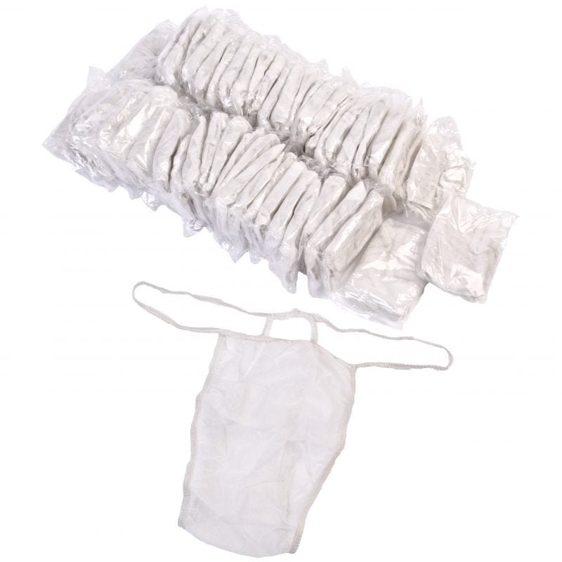 Disposable G Strings (White) x50 - Client Disposables - SalonExpress