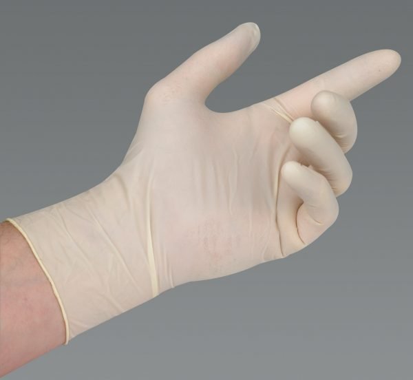 Disposable Latex Gloves (Large) 100 Pack - Disposable Gloves - SalonExpress