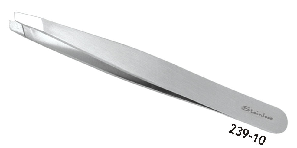 Xpress Slanted Tweezer Silver - Facial Tools - SalonExpress