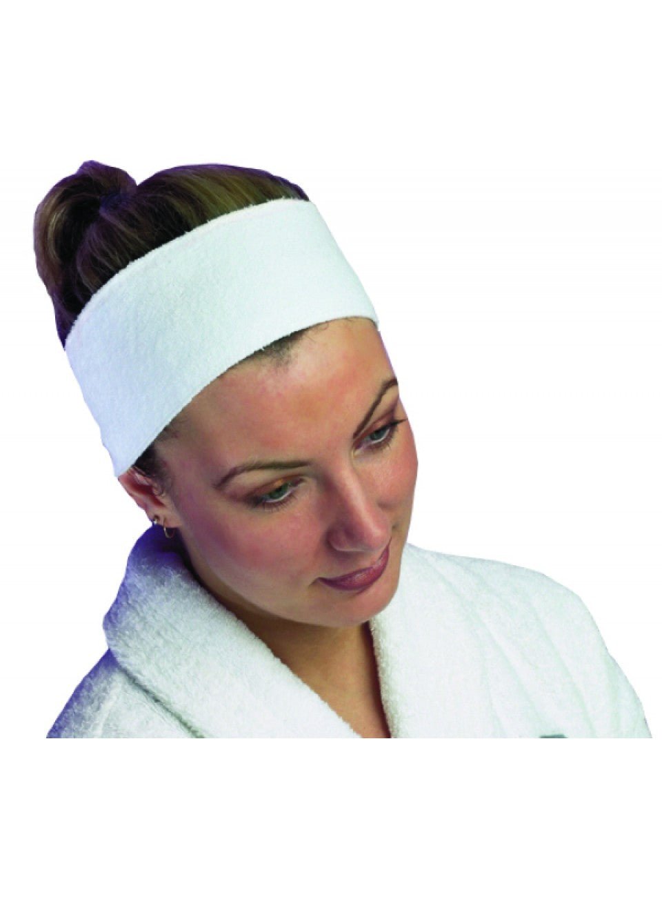 Hive Towelling Headband with Velcro Fixing (Black) - Client Disposables - SalonExpress