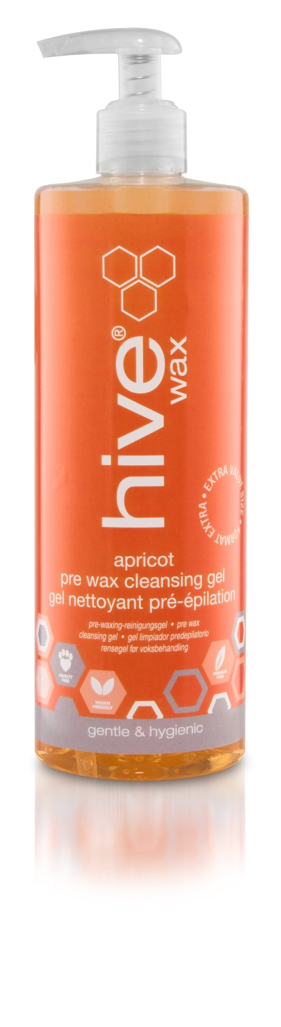 Hive Apricot Pre Wax Clensing Gel 500ml - Pre/Post Treatment & Clean - SalonExpress