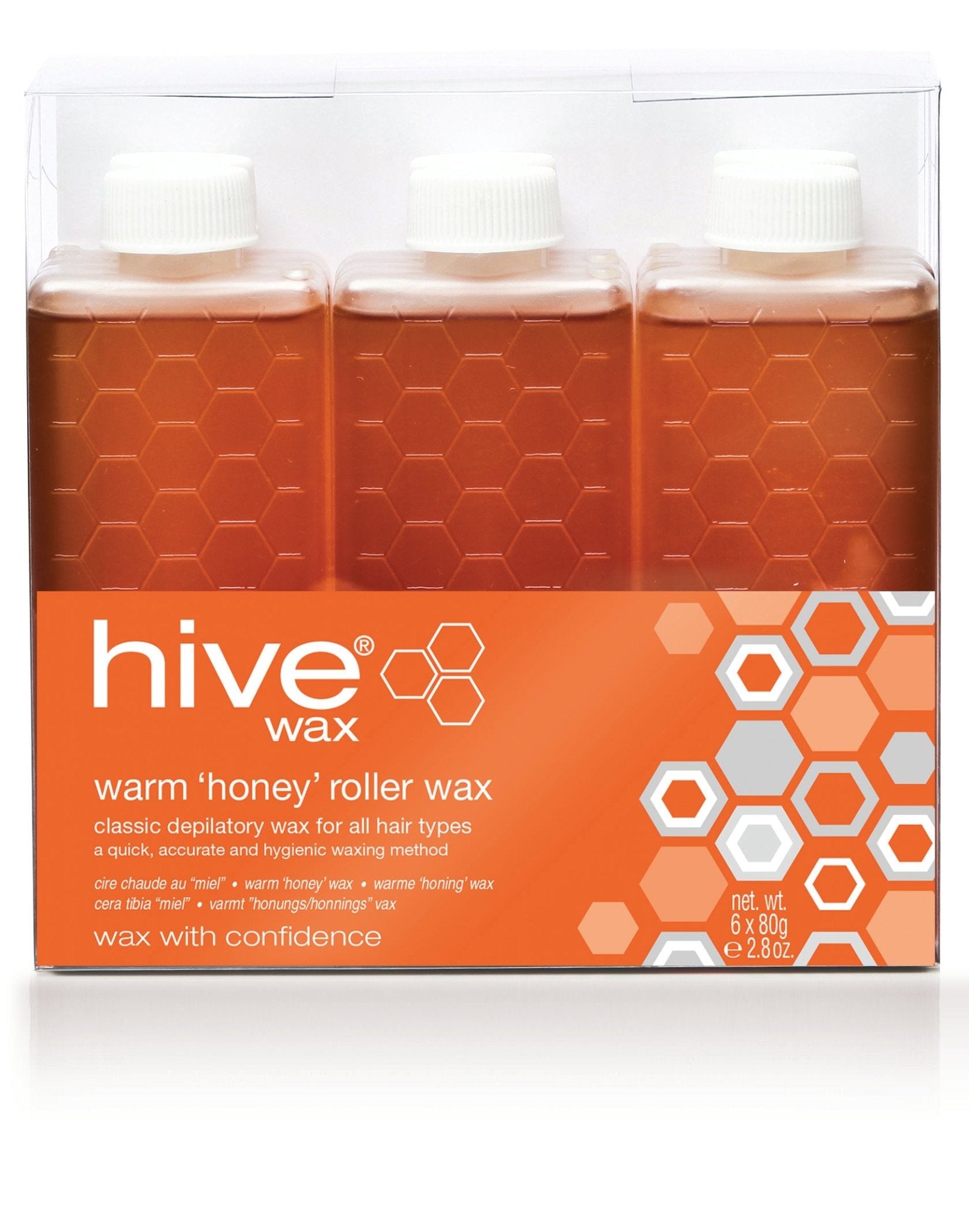 Hive Warm Roller Cassettes 80g x 6 Pack - Roller Waxing - SalonExpress