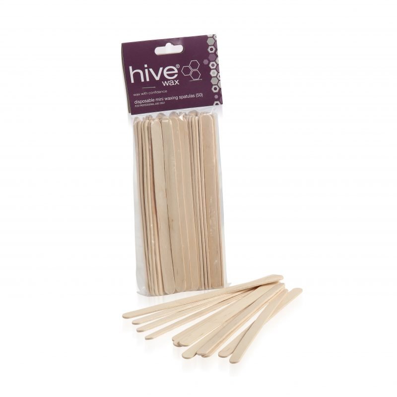 Hive Disposable Mini Wooden Spatulas (50) - Strips & Spatulas - SalonExpress