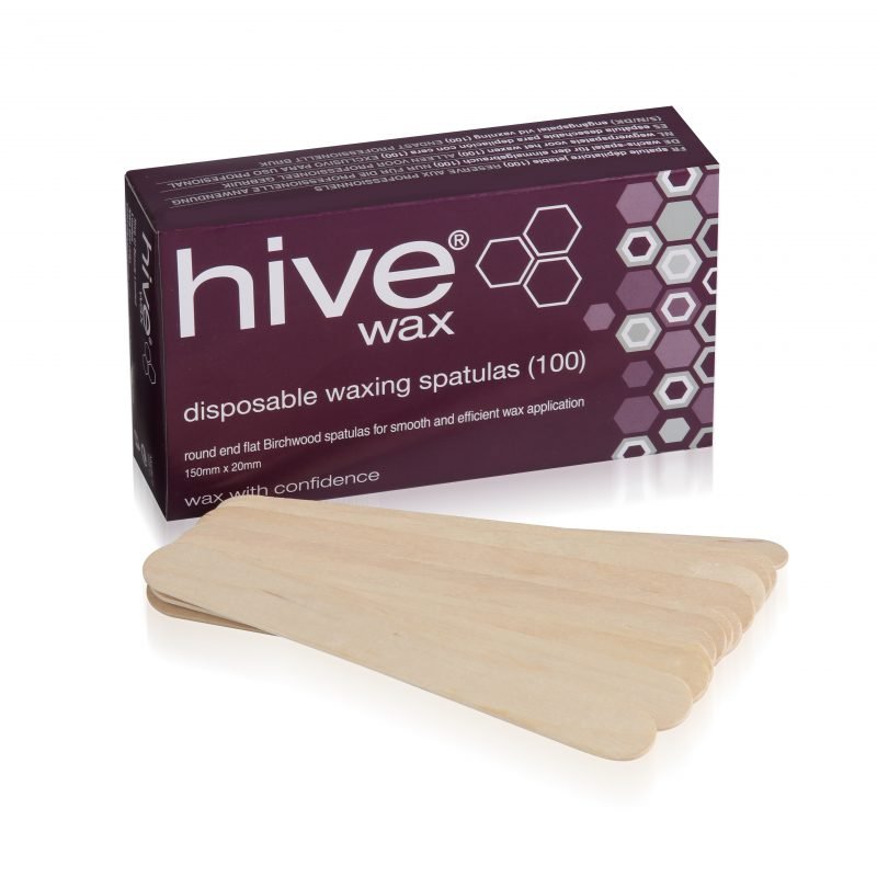 Hive Disposable Wooden Spatulas Pack of 100 - Strips & Spatulas - SalonExpress