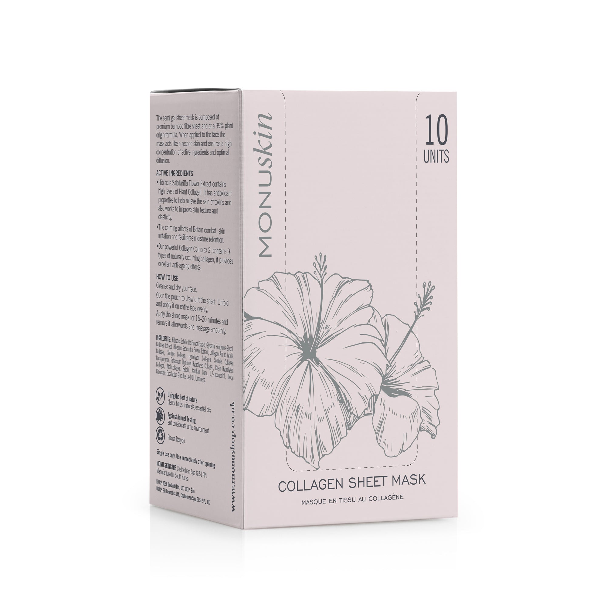 Monu Collagen Sheet Mask 18ml Box of 10